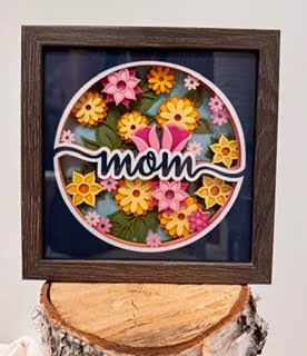 Lanies Corner Handmade Gift, Mom - Created by local artist Alanna Kreitel, this is a beautiful add on or stand alone gift. Measures 9x9 inches