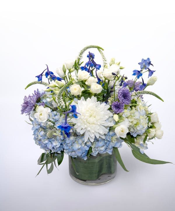Frost Garden Arrangement -  This medley brings the calming elegance of a winter morning to any season, and mimics a loose and wild meadow.