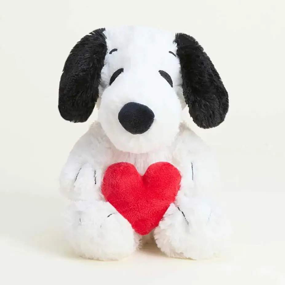 Red Heart Snoopy Warmies - Warmies® Large 13” Plush are fully microwavable to provide hours of soothing warmth and comfort. These adorable soft toys are scented with real dried French lavender and perfectly weighted for a positive sensory experience. Warmies make an ideal gift for all ages.   Quick Facts:   * Simply Warm in a Microwave   * Soothes, Warms and Comforts   * Scented with Real French Lavender   * Chill in a Freezer for Cooling Relief   * Safe for all Ages   * Dimensions: 13”x8”x6”   * Weight: 2lbs   