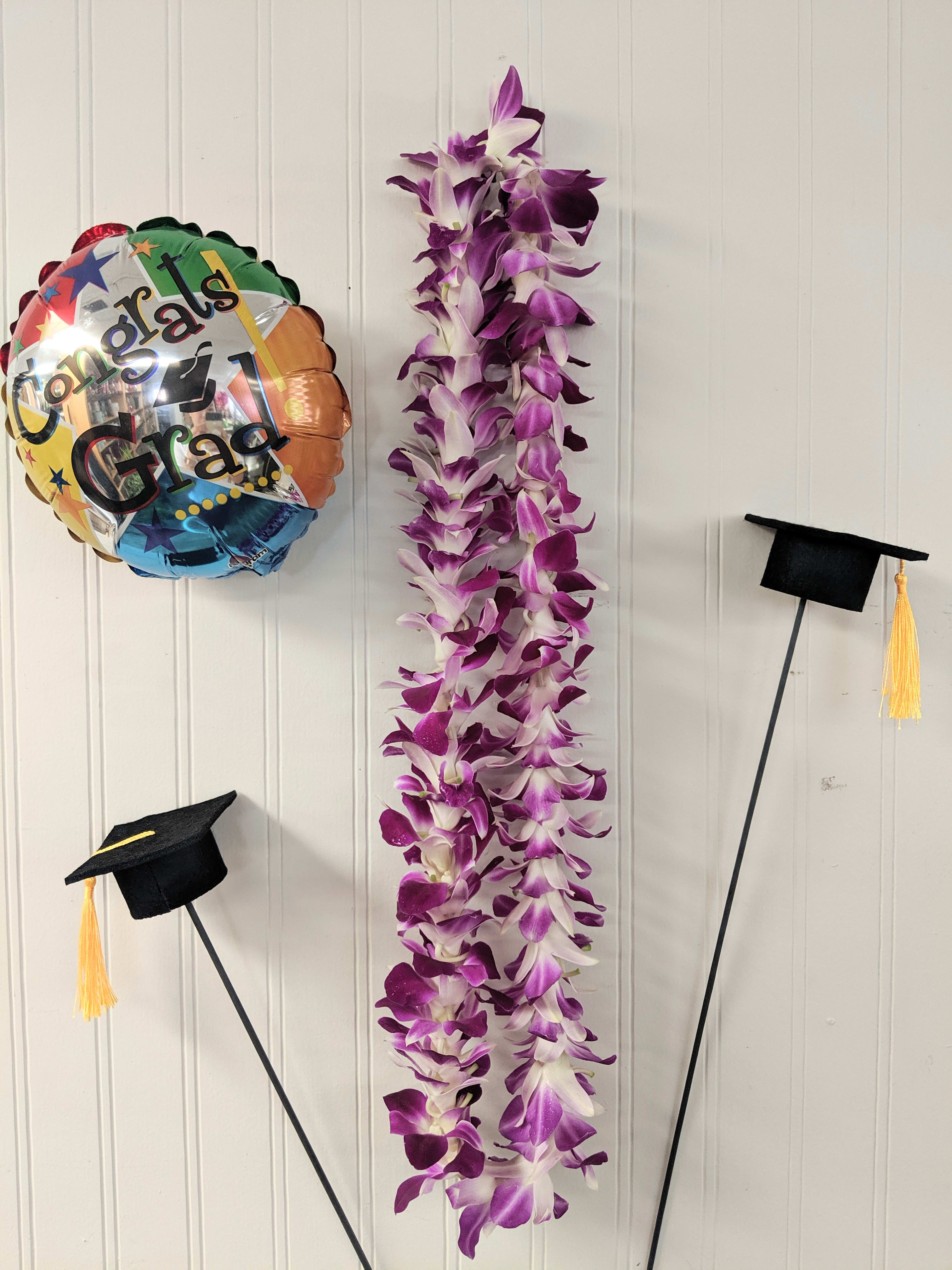 Single Lei- Purple OR White  - A trimmer version of the double lei.