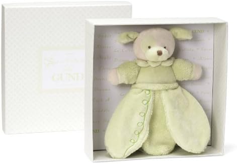 Green Puppy Baby Plush - Cute mint green puppy plush with a velvety feel and comforting design. Perfect for babies, cuddles, or a sweet keepsake. 