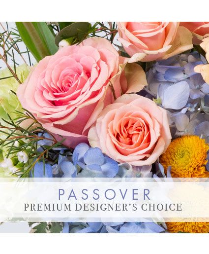 Passover Bouquet Premium Designer's Choice - May your times be joyous and full of flowers! Tasteful and timeless, our designers will create something truly exquisite and full of life to show the true beauty of the holiday. Whether it’s brightening up your holiday decor or sending a holiday treat to someone you love, this bouquet is sure to bring happiness and joy to all!