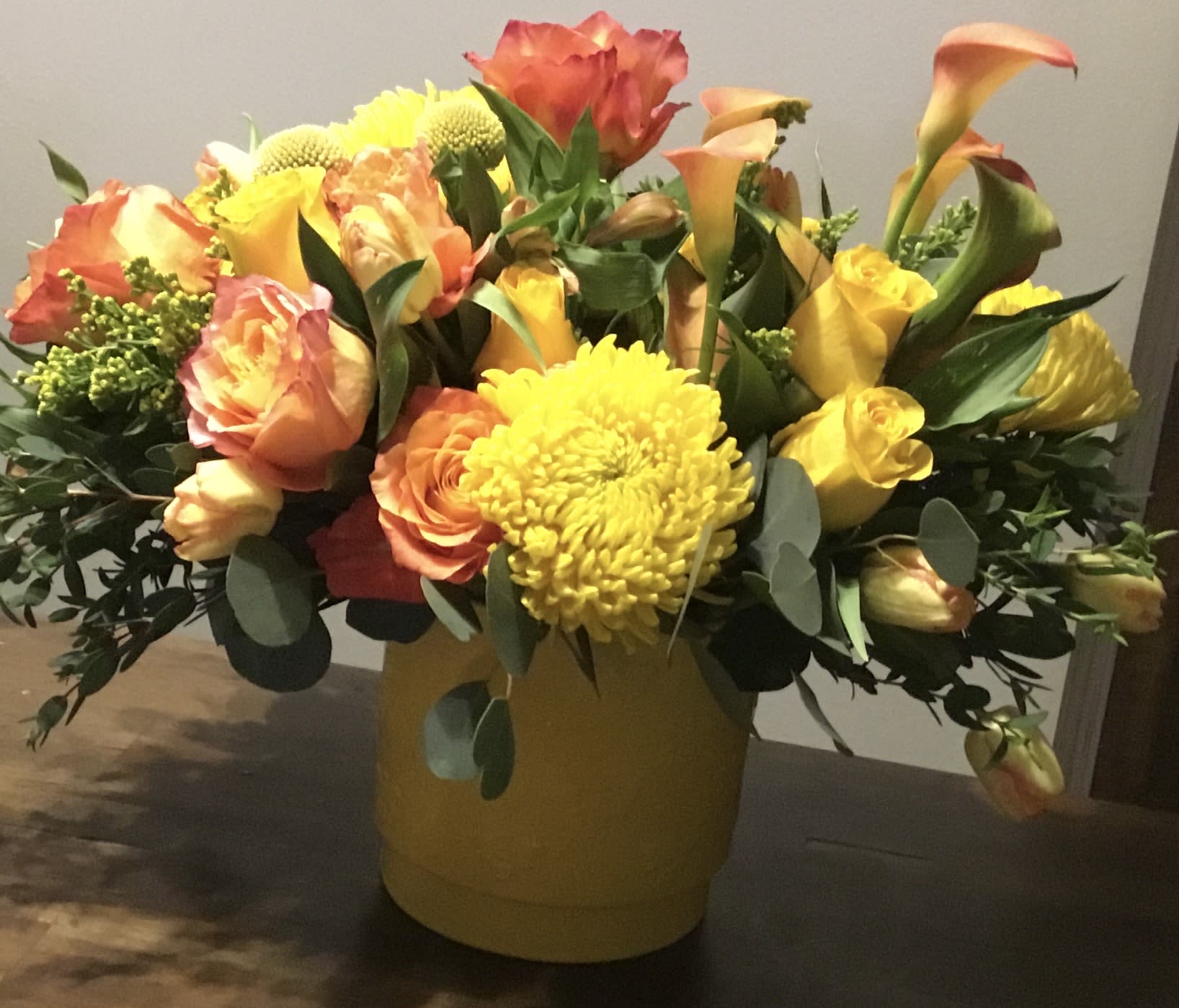 Radiance - We will add more blooms and a larger vase