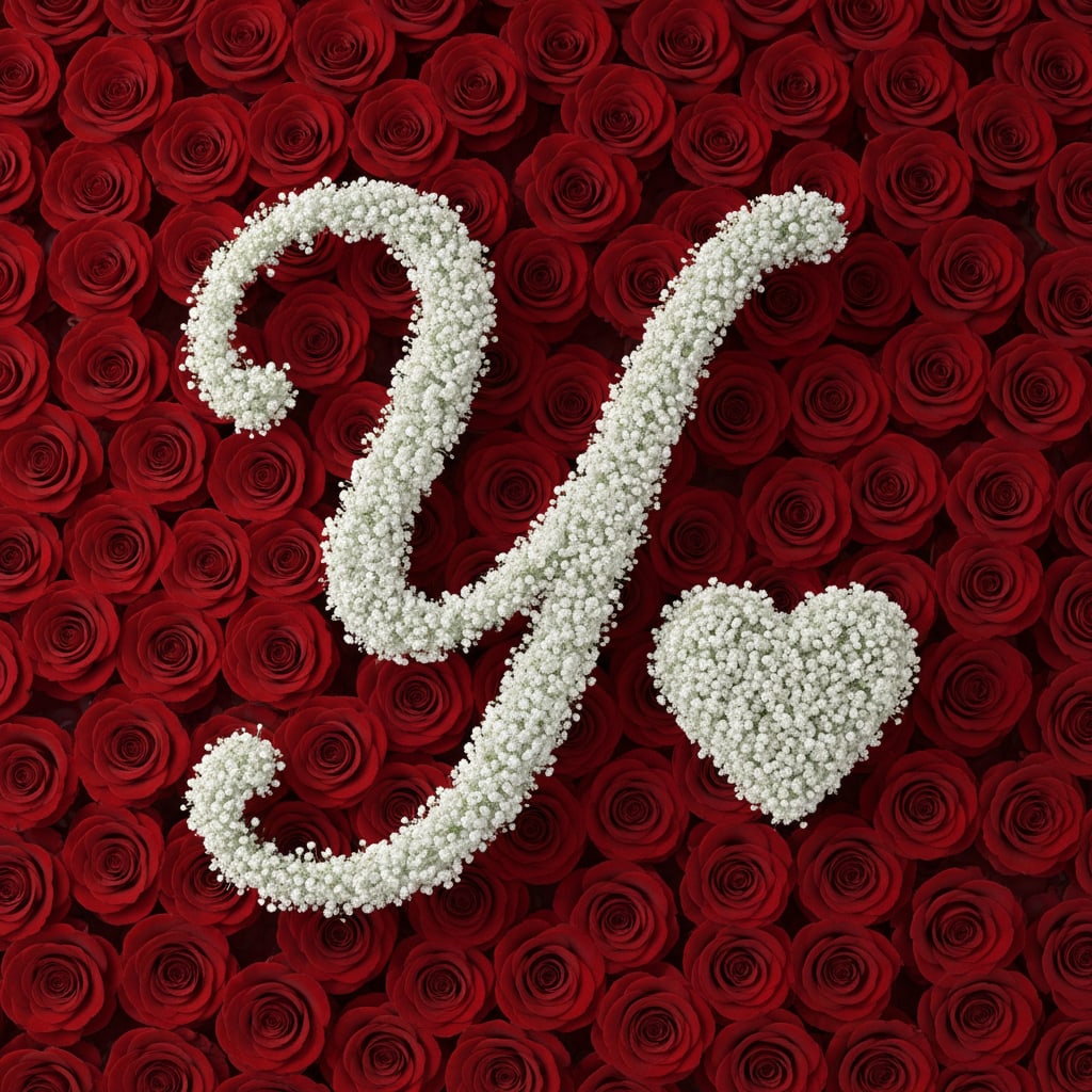 Baby's Breath Letter - Y - Baby's breath letter - Size &amp; price varies depending on bouquet size please choose carefully to avoid delays  Indicate which letter you want as an add-on, please or give us a call once check out has been completed. 