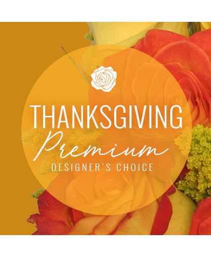 Thanksgiving Floral Splendor Premium Designer's Choice - These fall flowers are sure to impress! Give thanks with our Premium Designer’s Choice Thanksgiving arrangement. They’ll love them almost as much as they love you! And they’ll be so thankful to have a stunning, extravagant centerpiece for their Thanksgiving dinner.