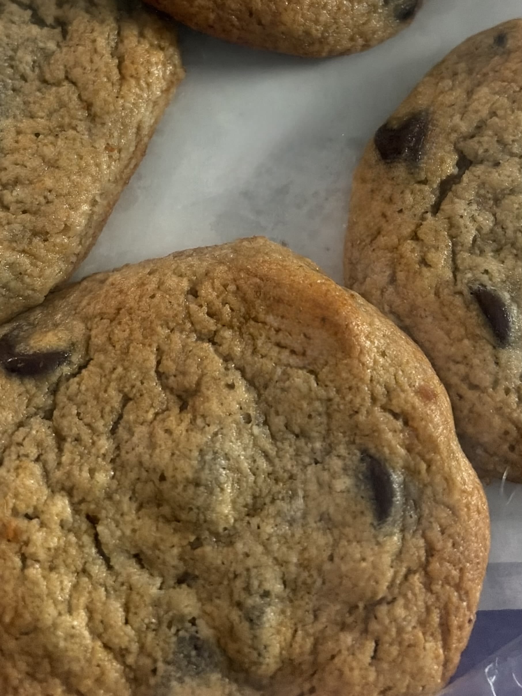 Chocolate Cookies  - Fresh baked soft chocolate chip cookies by the dozen (classic recipe).  12 pack  We do need at least one to two day leeway to add this item to your order. 