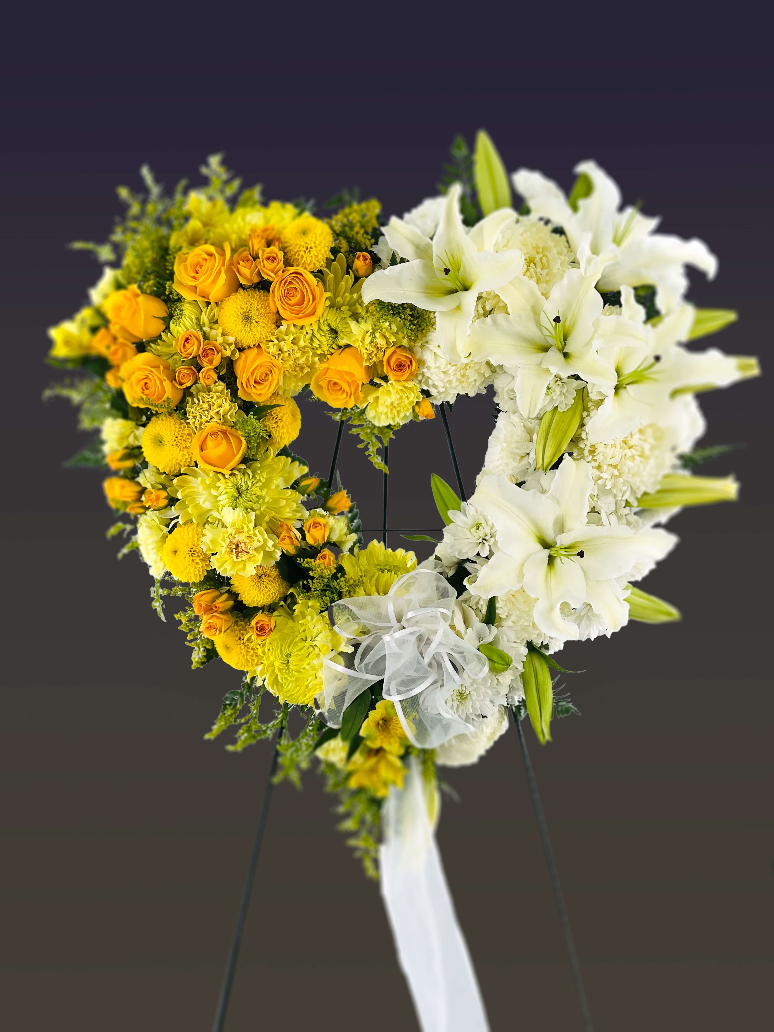 Hope &amp; Peaceful Heart  - Send "Hope" (yellow shades) &amp; "Peace" (white shades) in remembrance of a loved one. 