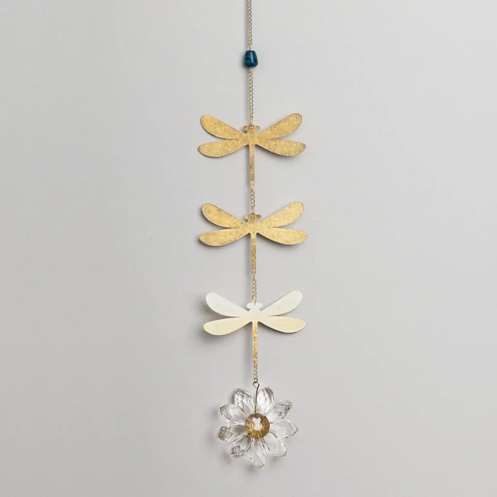 Suncatcher - Dragonfly / Blue Apatite - Suncatcher - Dragonfly / Blue Apatite
