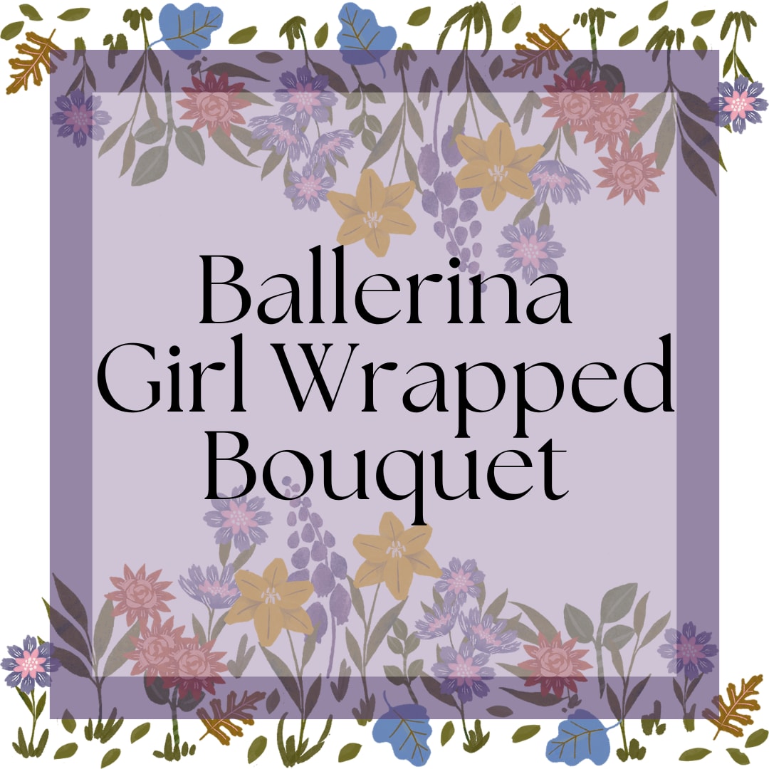 Ballerina Girl Wrapped Bouquet - Ballerina Girl  A soft and graceful bouquet inspired by beauty, movement, and a touch of whimsy.  Wrapped in a classic presentation, Ballerina Girl features lavender roses paired with purple hydrangea, mini carnations, cremons, limonium, and purple asters. The layered shades of lavender and purple create a romantic, airy feel with just the right amount of texture and fullness.  Designed with a gentle, flowing style, this bouquet feels both elegant and expressive, making it a standout gift for someone who appreciates beauty in the details.  Thoughtfully created for Mother’s Day, Ballerina Girl is a lovely way to celebrate her with something as graceful and special as she is.