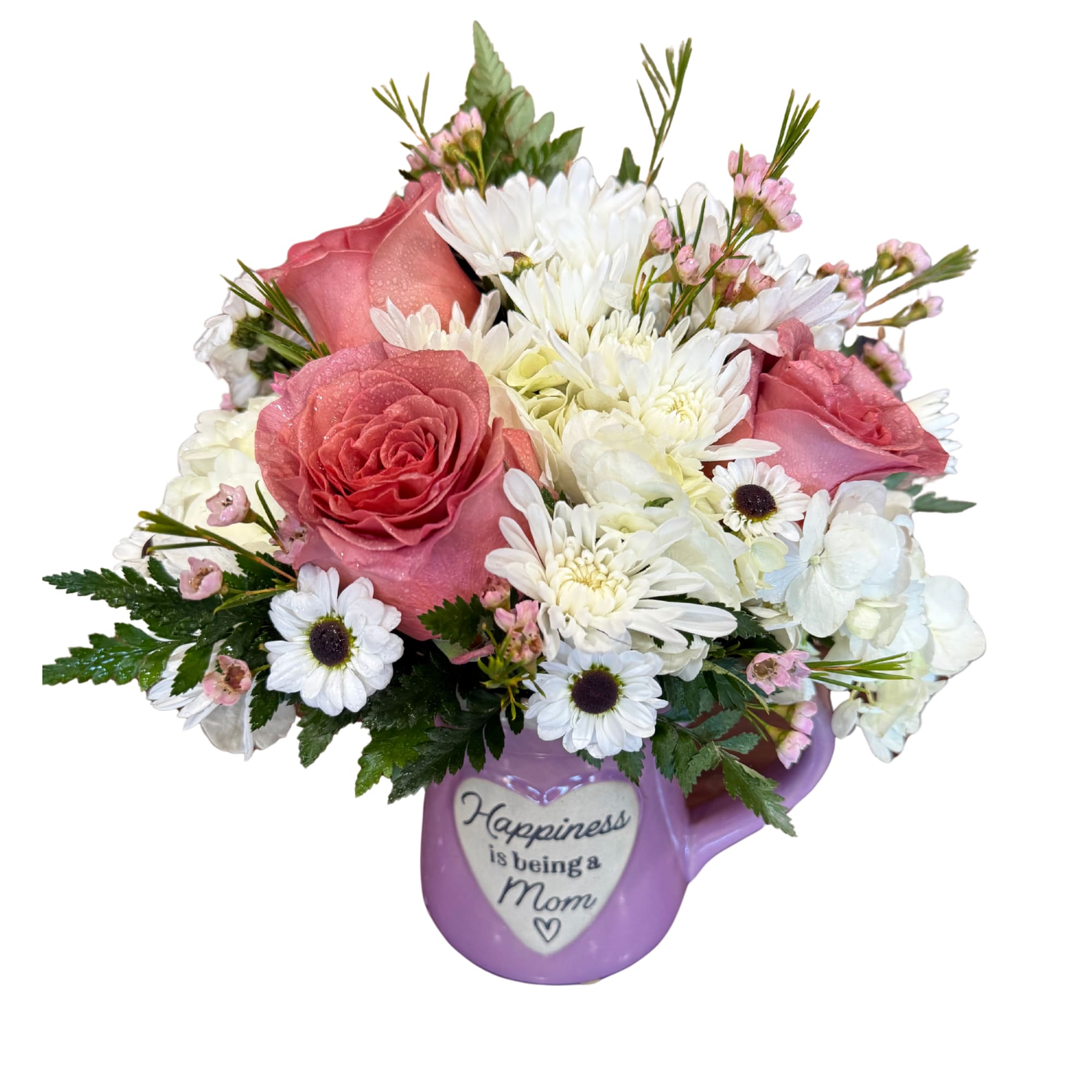 Happiness Is Being A Mom - Beautiful keepsake mug for Mom!