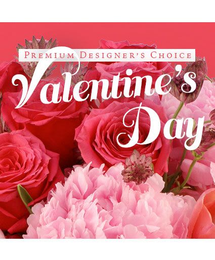 Valentine's Day Artistry Premium Designer's Choice - Flowers sound like a simple choice, right? Not these! Our Premium Designer’s Choice Valentine’s Day arrangement is spectacularly designed by professionals for a stunning and romantic bouquet that will have them falling in love with you all over again! Send something extraordinary this Valentine’s Day.