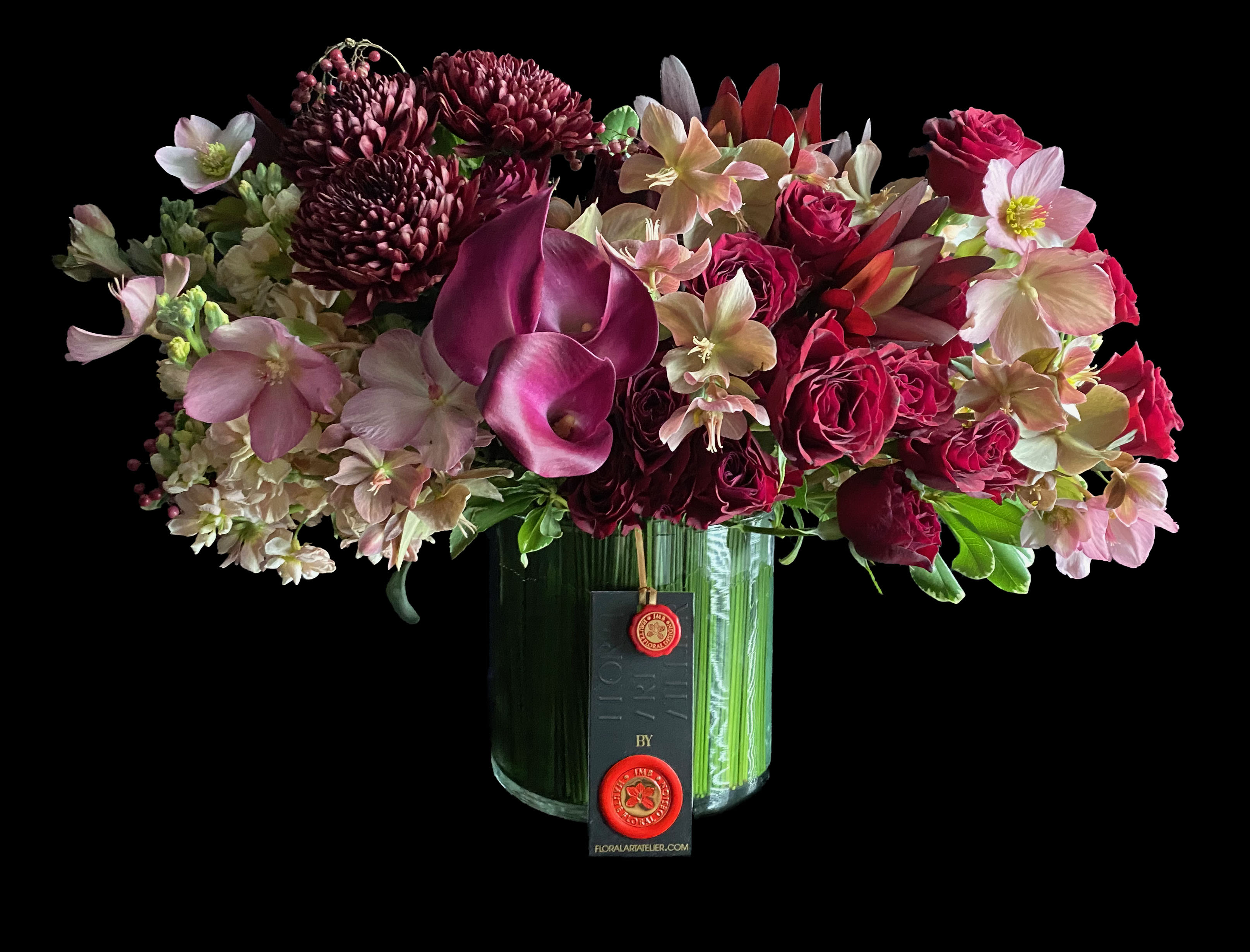 Enigmatic - Enigmatic Floral is a  classy,  bold and sleek alternative to garden style florals. Pictured Premium