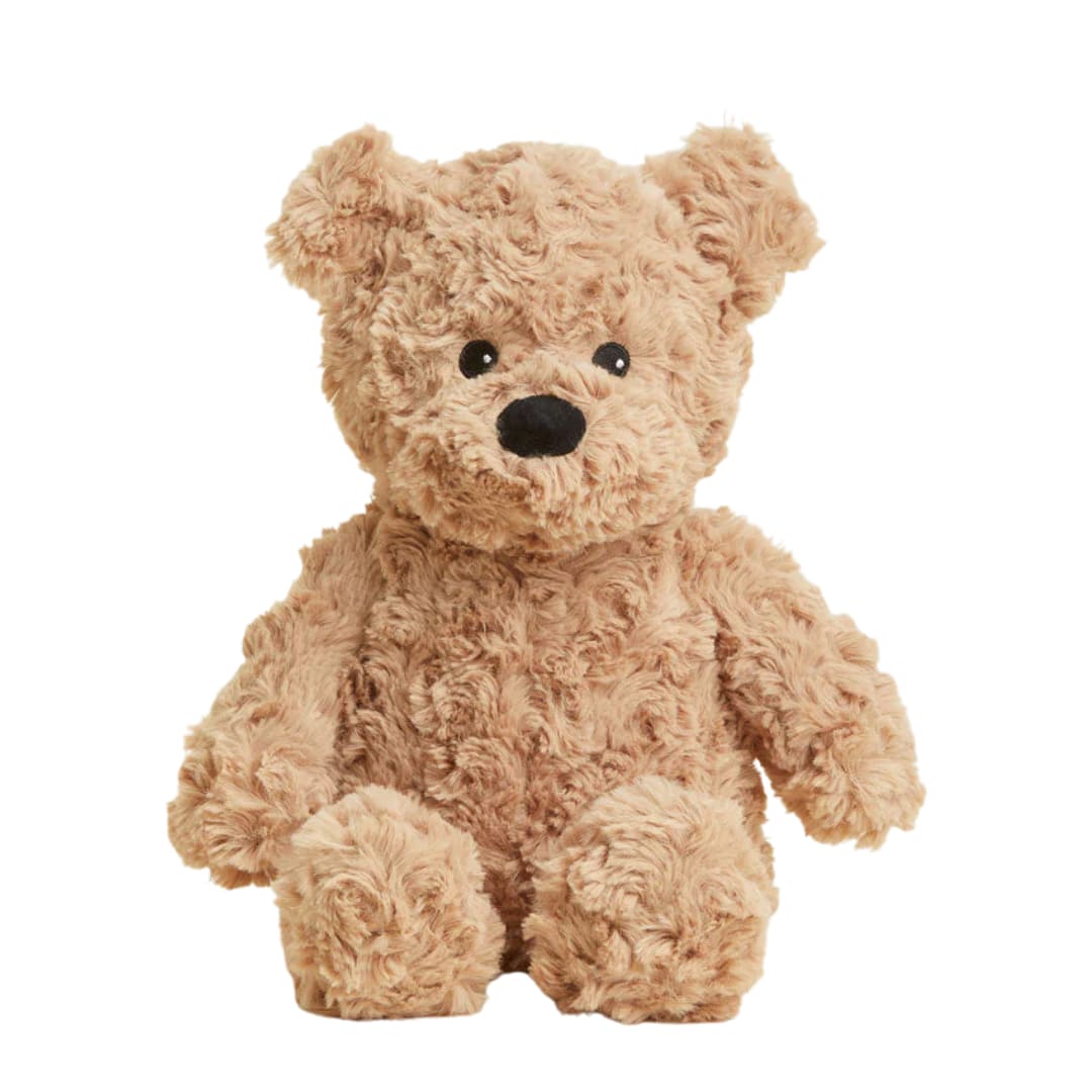 Warmies - Brown Curly Bear  - Warmies® Plush are fully microwavable to provide hours of soothing warmth and comfort. Plush Brown Curly Bear Warmies is scented with real dried French lavender and perfectly weighted for a positive sensory experience. Warmies make an ideal gift for all ages. Quick Facts:  Simply Warm Weighted Brown Curly Bear Warmies in a Microwave Soothes, Warms and Comforts Plush Scented with Real French Lavender Chill in a Freezer for Cooling Relief Safe for all Ages Dimensions: 14”x13”x8” Weight: 2lbs
