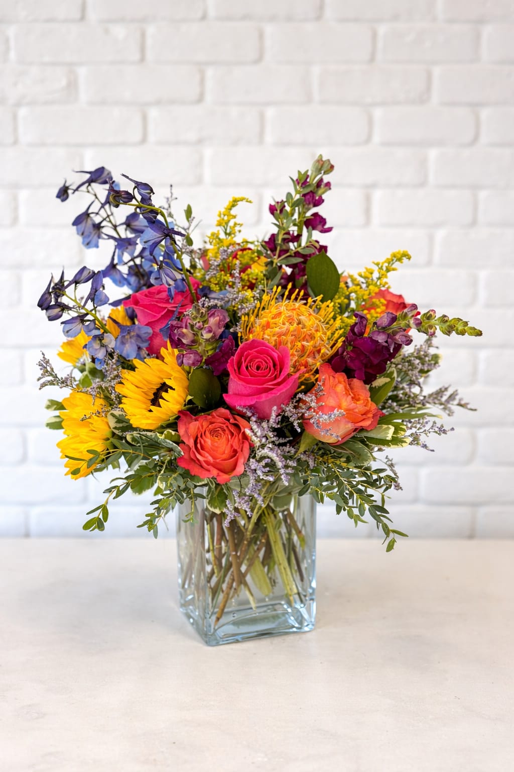 Aldean  - Bright, bold and beautiful arrangement with a variety of blooms! 