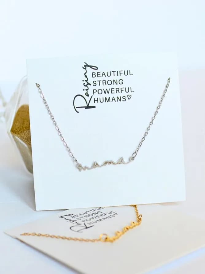 Mama Necklace- Silver  - Mama Necklace in silver