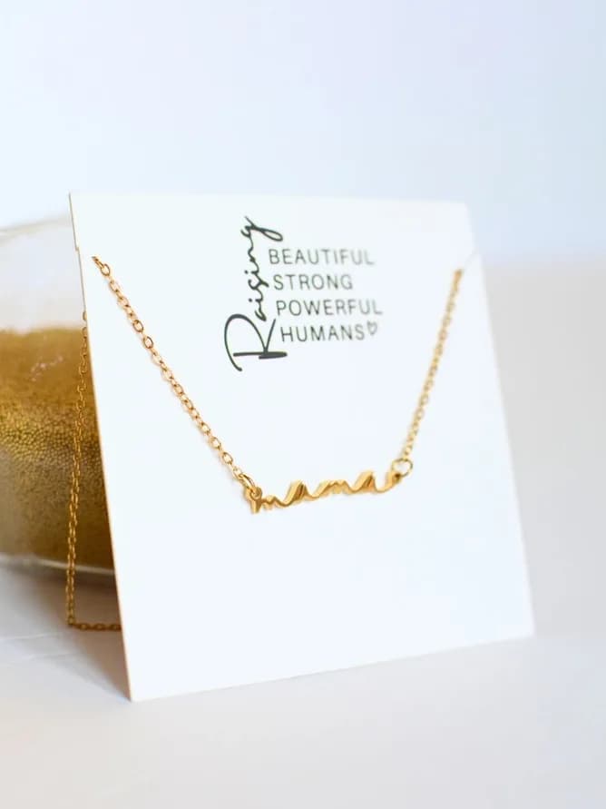 Mama Necklace- Gold - Mama necklace in gold