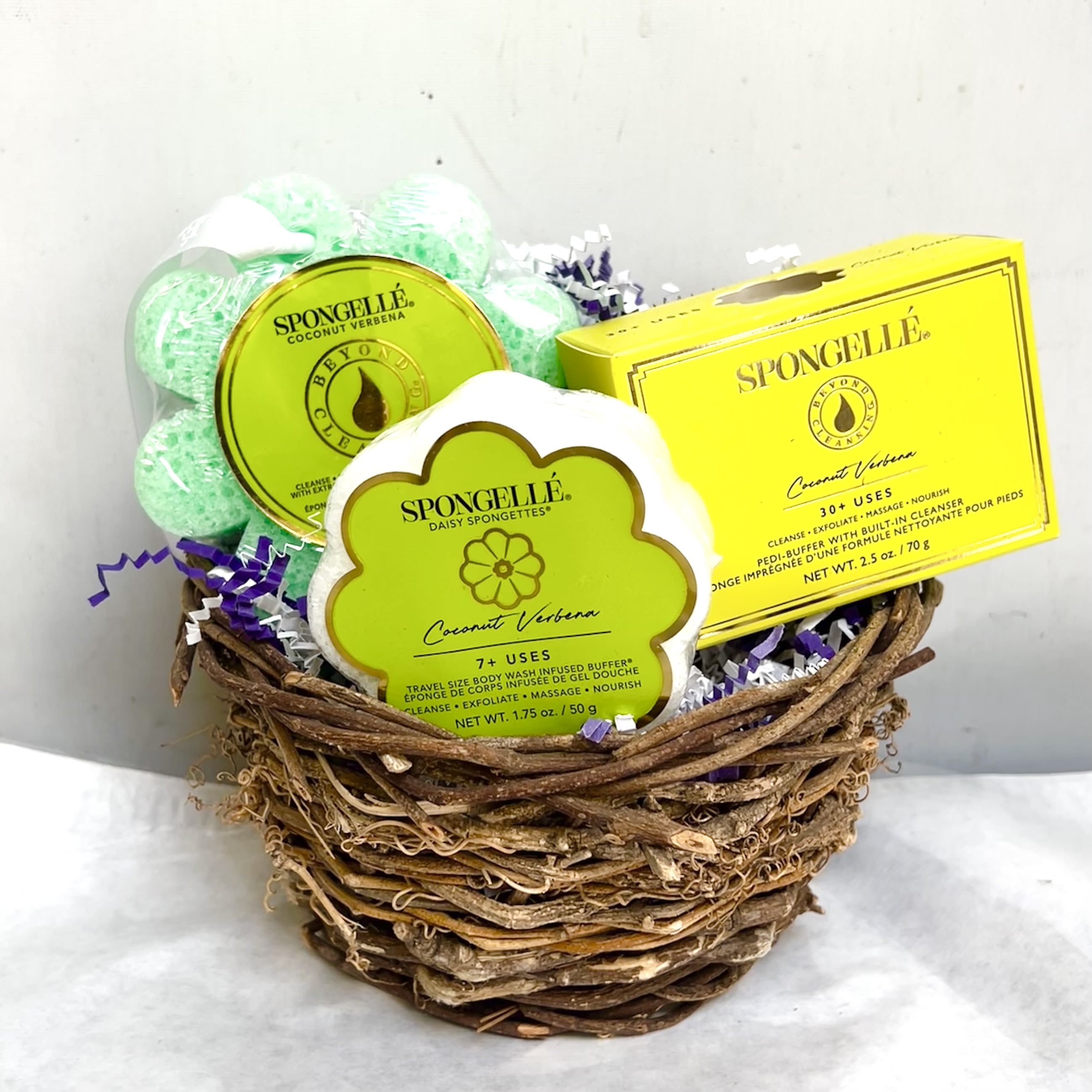 Spongelle Gift Basket - A gift basket packed for that person in your life that always smells so good.