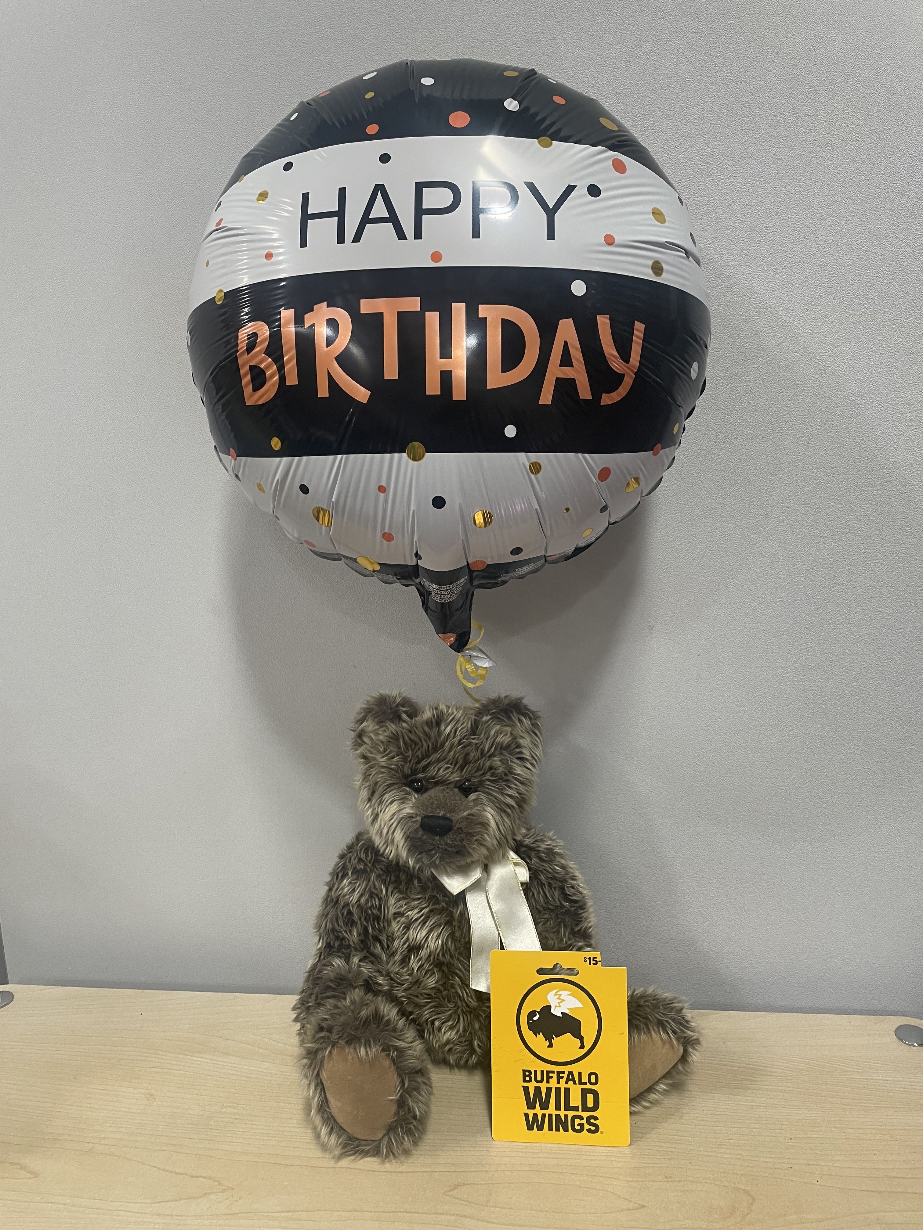 BWW &amp; Birthday Bear Trio - As shown w/ $15 gift card included 