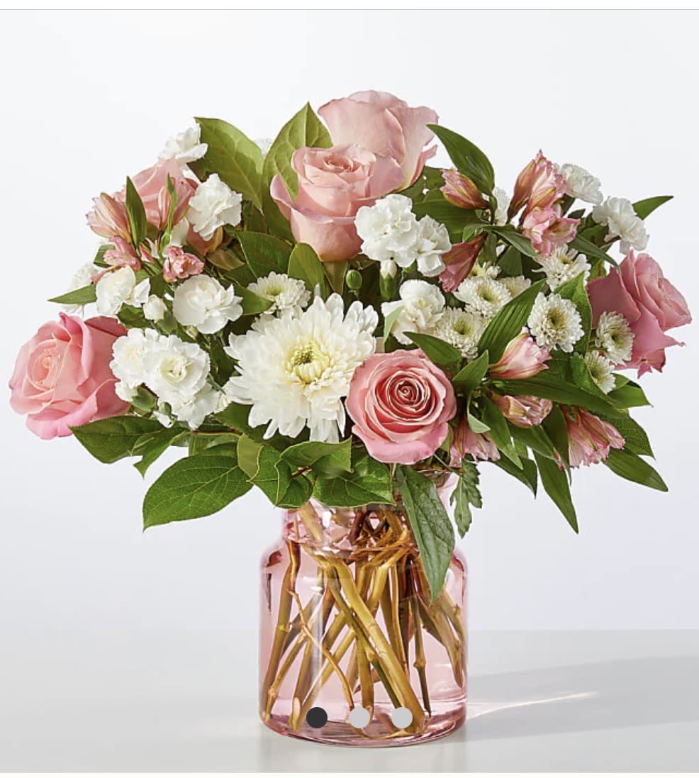 Beautiful pink &amp; white - Nice and beautiful arrangement for all occasions. Bouquet will be delivered as similar to the pic