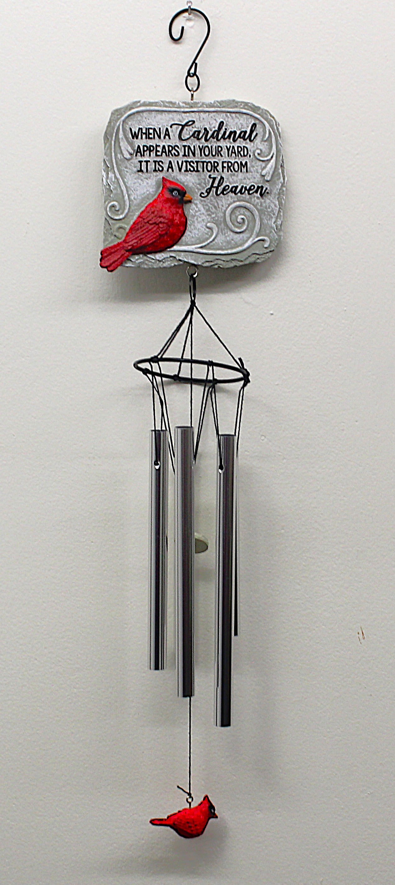 20 Inch Cardinal Windchime - 20 Inch Cardinal Windchime When a Cardinal Appears in your yard Its a visitor from HEAVEN