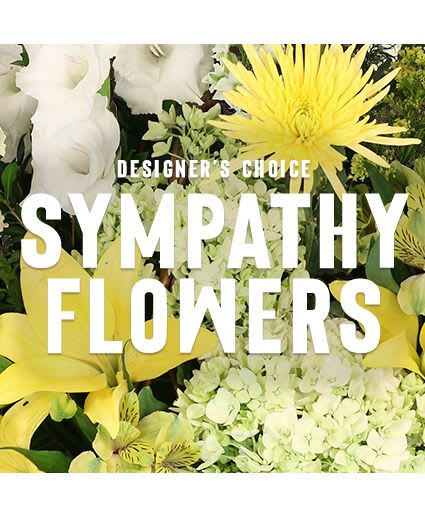 Stunning Sympathy Florals Designer's Choice - Send your love and hugs with beautiful flowers designed by our expert florists. We’ll be sure to design something that’s perfect for lifting their spirits during a difficult time. Send our Designer’s Choice Sympathy arrangement to show them you care.