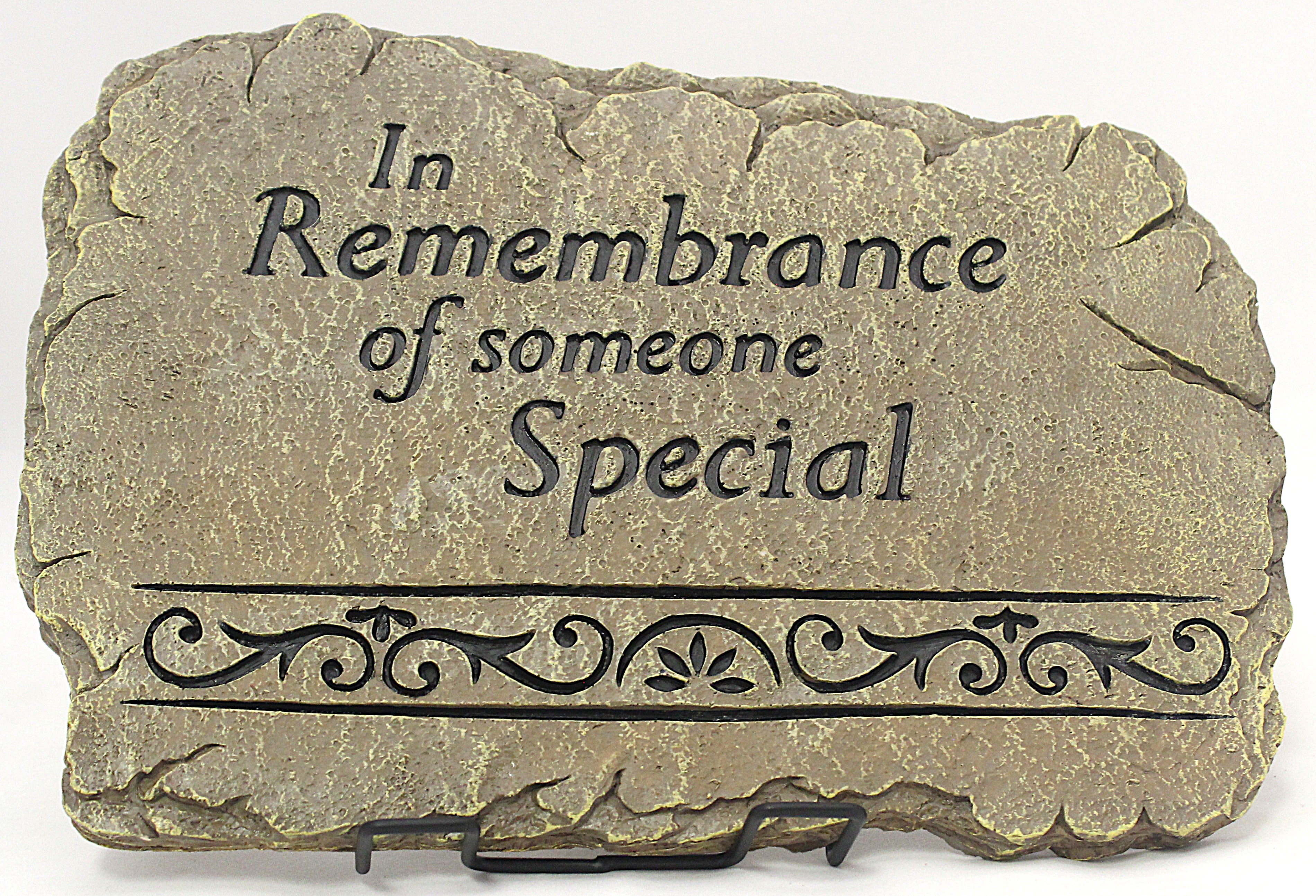 In Remembrance - In Remembrance 11 X 8 Inches In Remebrance of someone Special *Display stand sold separately