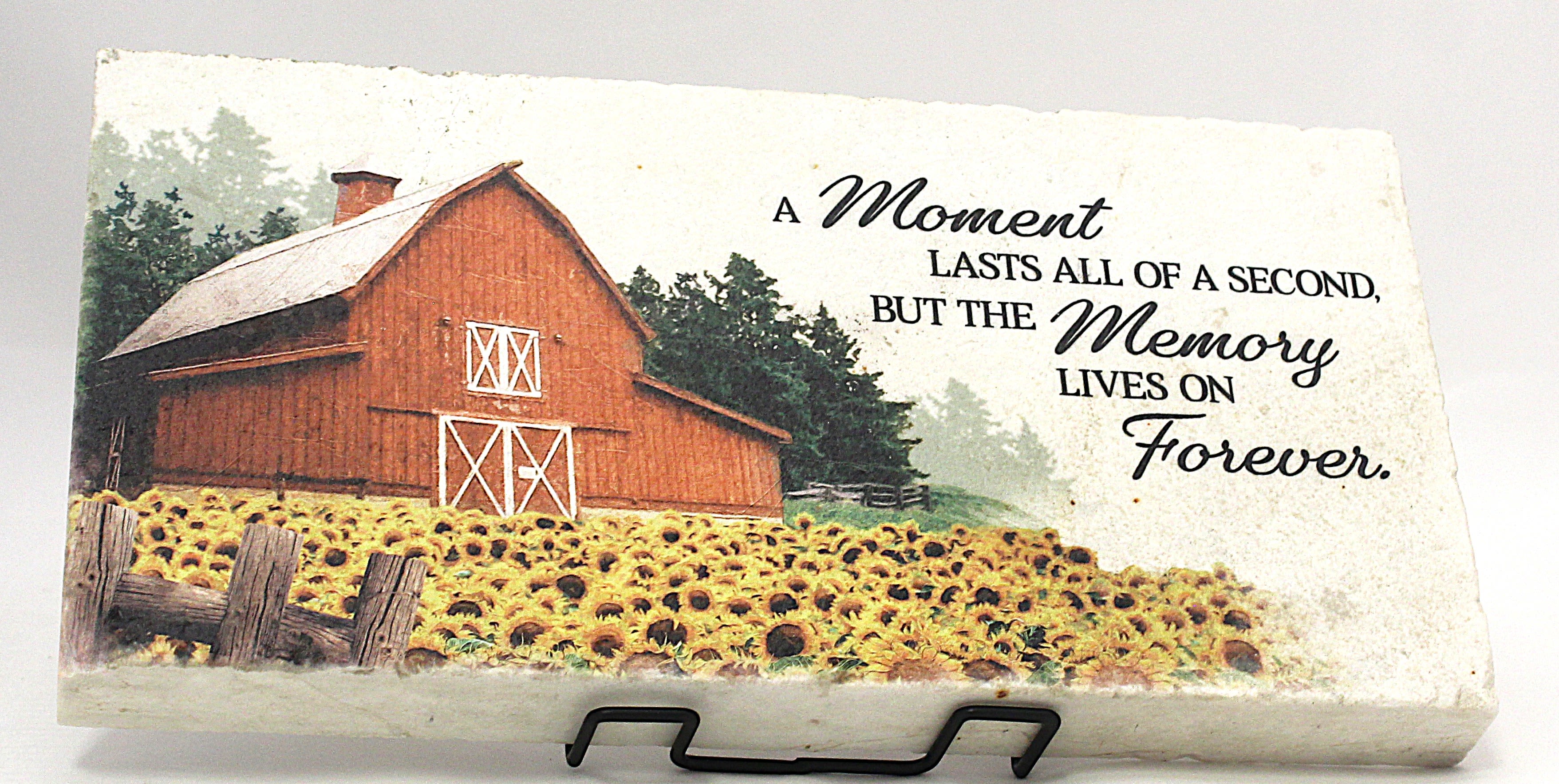 Memory Lives On - Memory Lives On 12 1/8  X  6 1/8 A Moment lasts all of a second, but the Memory lives on Forever. *Display stand sold separately