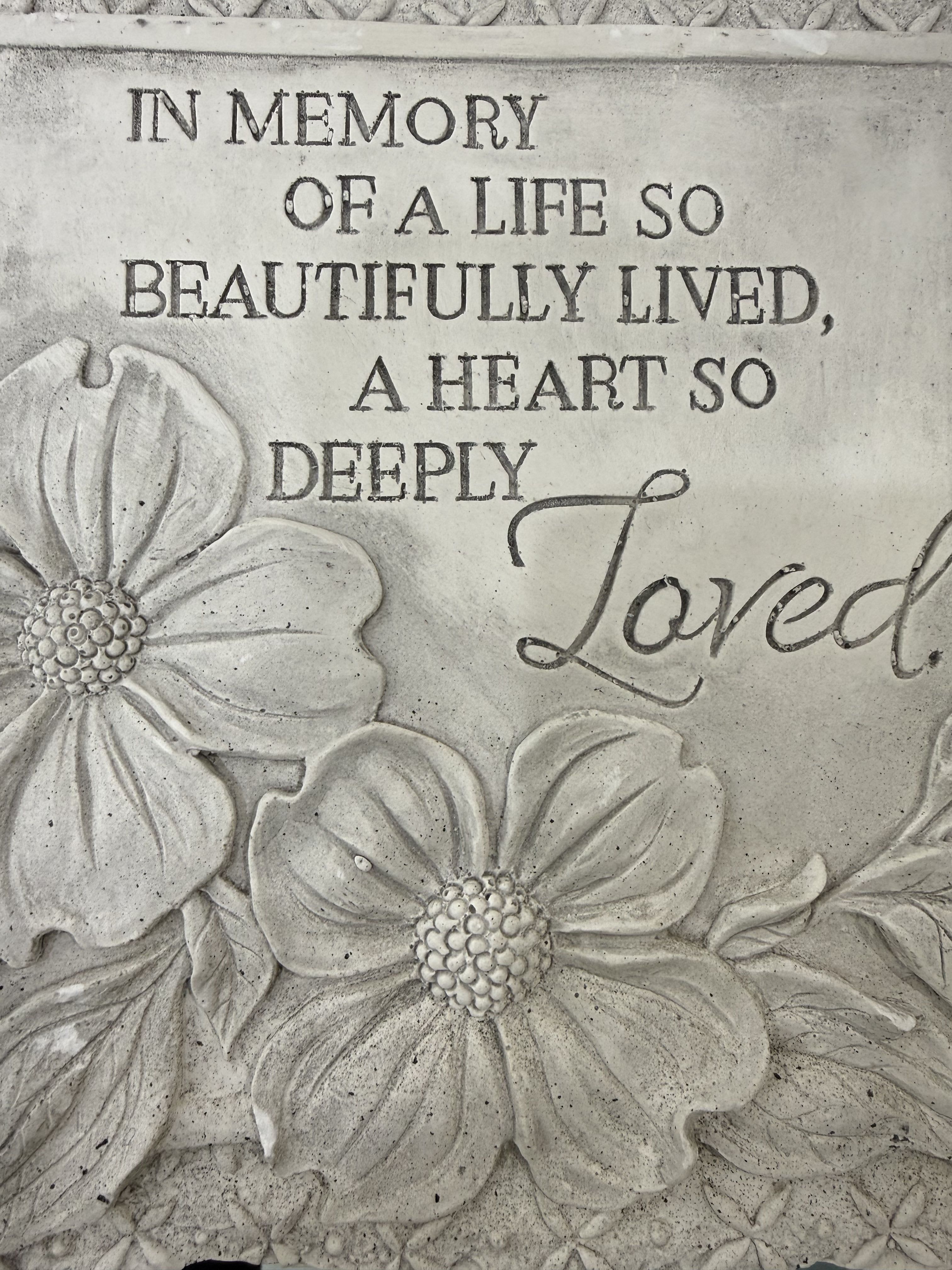 Life Beautifully Lived Garden Stone - Beautiful garden stone.  Easel sold separately for $12.99