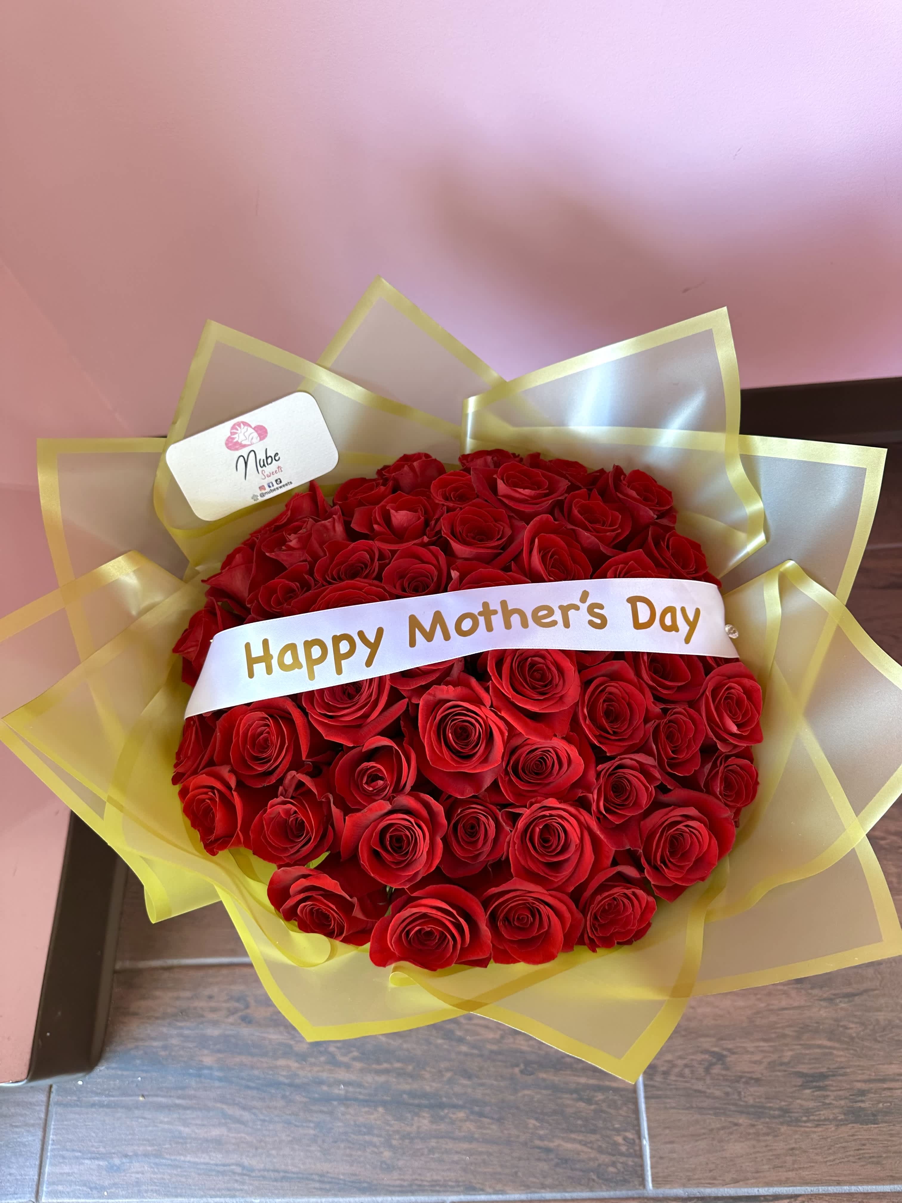 Mom Bouquet  - 50 long steam roses 