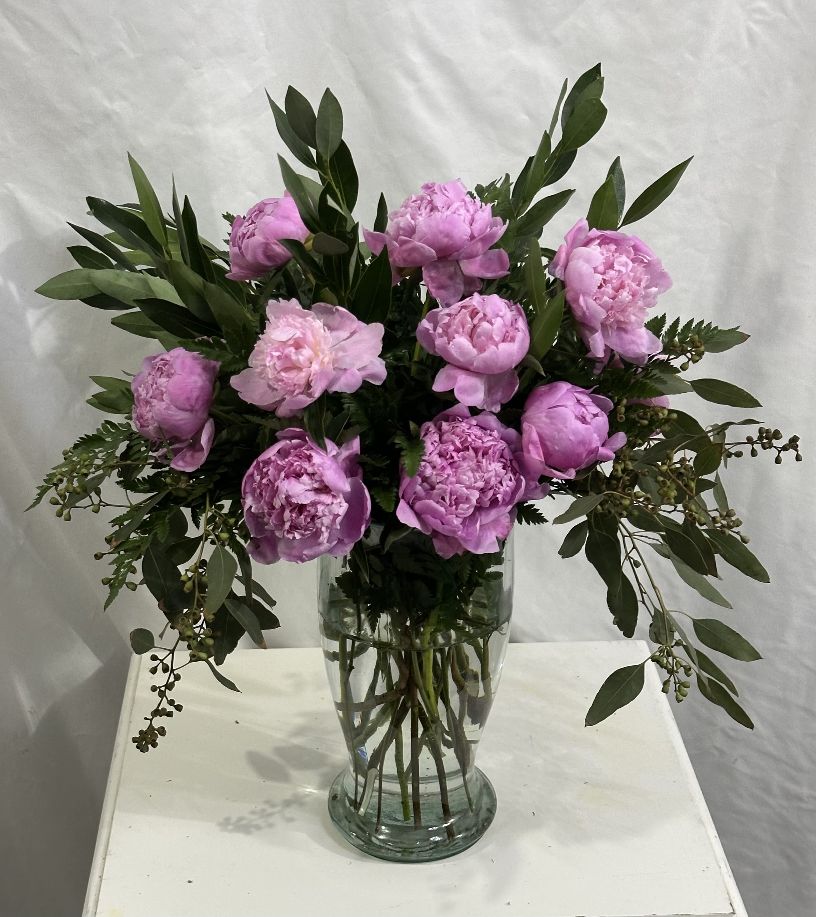 Perfection Peonies  - Heavenly smelling pink Pink Peonies, with lush greenery. 