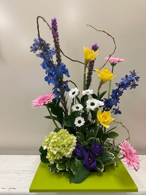 Contemporary Spring - Contemporary arrangment of spring flowers