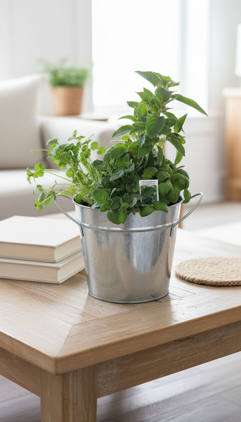 Herb Garden  - Assorted Herbs inside a metal tin