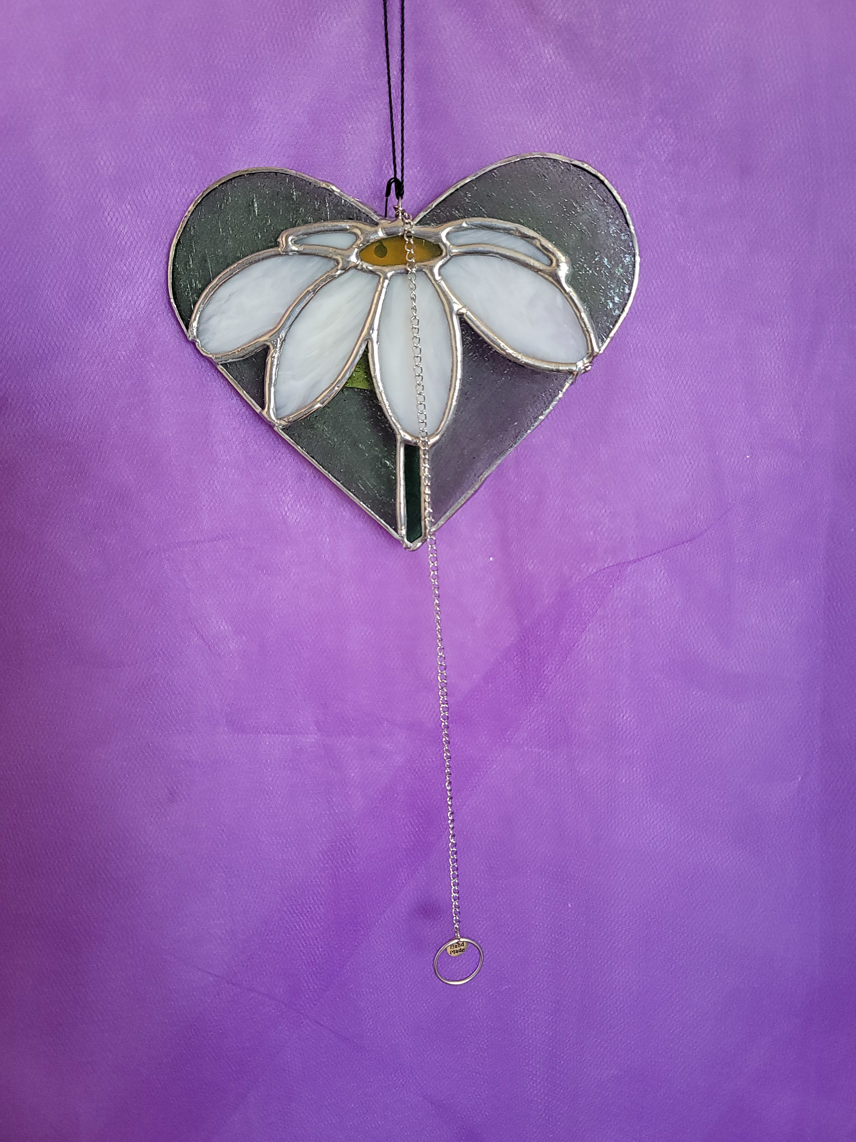 Sweet Daisy - A stained glass made by a local artist to celebrate someone with a beautiful heart. Limited Stock Available.
