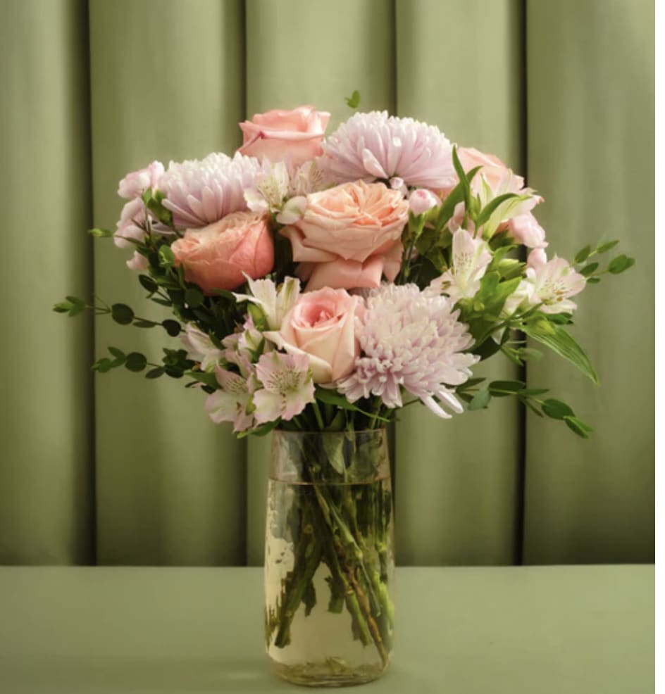 Matriarch - Gorgeous pink roses, cremones, and eucalyptus for the one who's held everything together, without question!