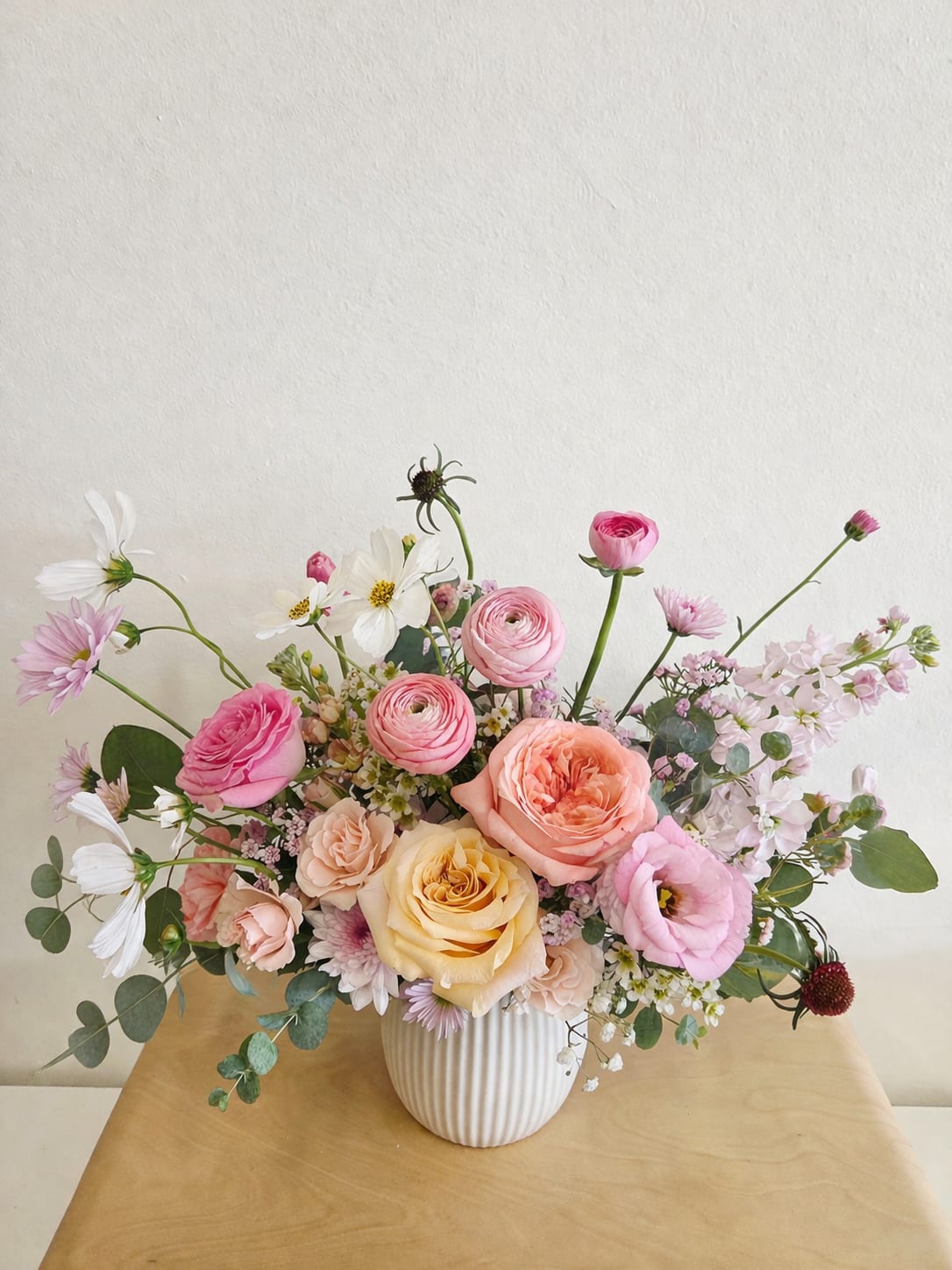 Apricot Breeze (New!) - Store Hours Mon–Fri: 9:30 a.m. – 6:00 p.m. Sat: 9:00 a.m. – 4:00 p.m. Sun: Closed  Delivery Deliveries are typically made between 9:00 a.m. and 3:00 p.m. While we are unable to guarantee specific delivery times, we will always do our best to accommodate your requests. If you prefer a later afternoon delivery, please let us know in advance and we will try to accommodate. If your delivery address requires a gate code, please provide it to ensure smooth delivery.  Pick-Up If you need to pick up before 10:00 a.m., please text us directly to place your order. (Text: 714-715-1482) For pick-ups at opening time, we kindly ask that orders be placed by 4:00 p.m. the day before. Please also try to pick up your order at the scheduled time. When pick-ups are delayed during busy time slots, it may affect other customers placing orders for the same time. We appreciate your understanding!  Custom &amp; Event Orders For 1st B-Day Party or Baby Shower flower orders, please text us first with your preferred date, size, quantity, and detailed color/ design requests before placing an order.  For small event or custom flower orders requiring pick-up outside of our regular business hours, please contact us via text in advance to arrange your order.  Please Note Your arrangement may vary slightly from the photos depending on seasonal availability and store stock. However, we will match the overall color palette and ensure your flowers are fresh and beautifully designed.  Thank you!!