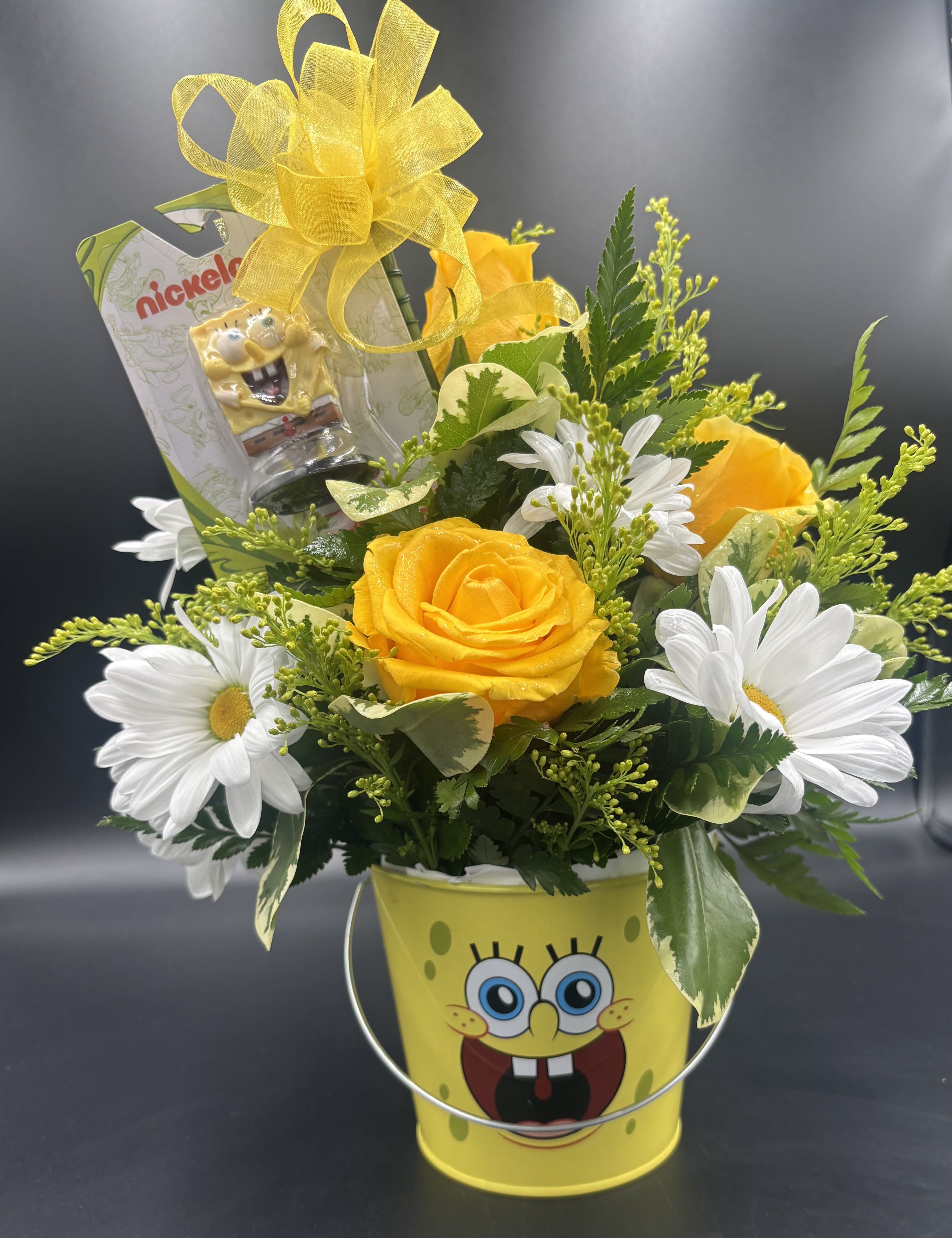 Sponge Bob Floral  - *Reasonable flower substitutions may be made due to availability