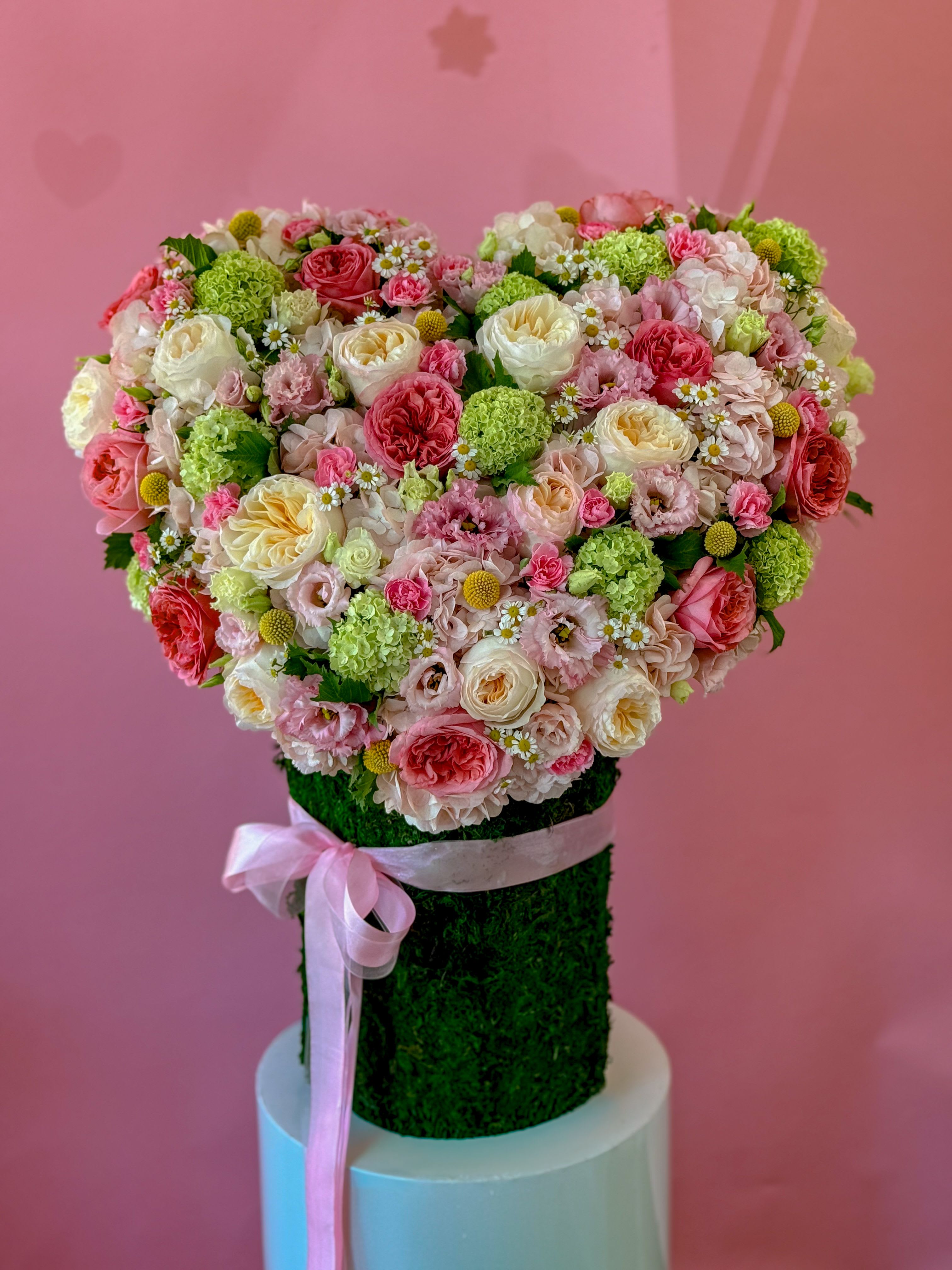 Spring Blossom Heart.     The photo shows the standard size. - The photo shows the standard size.