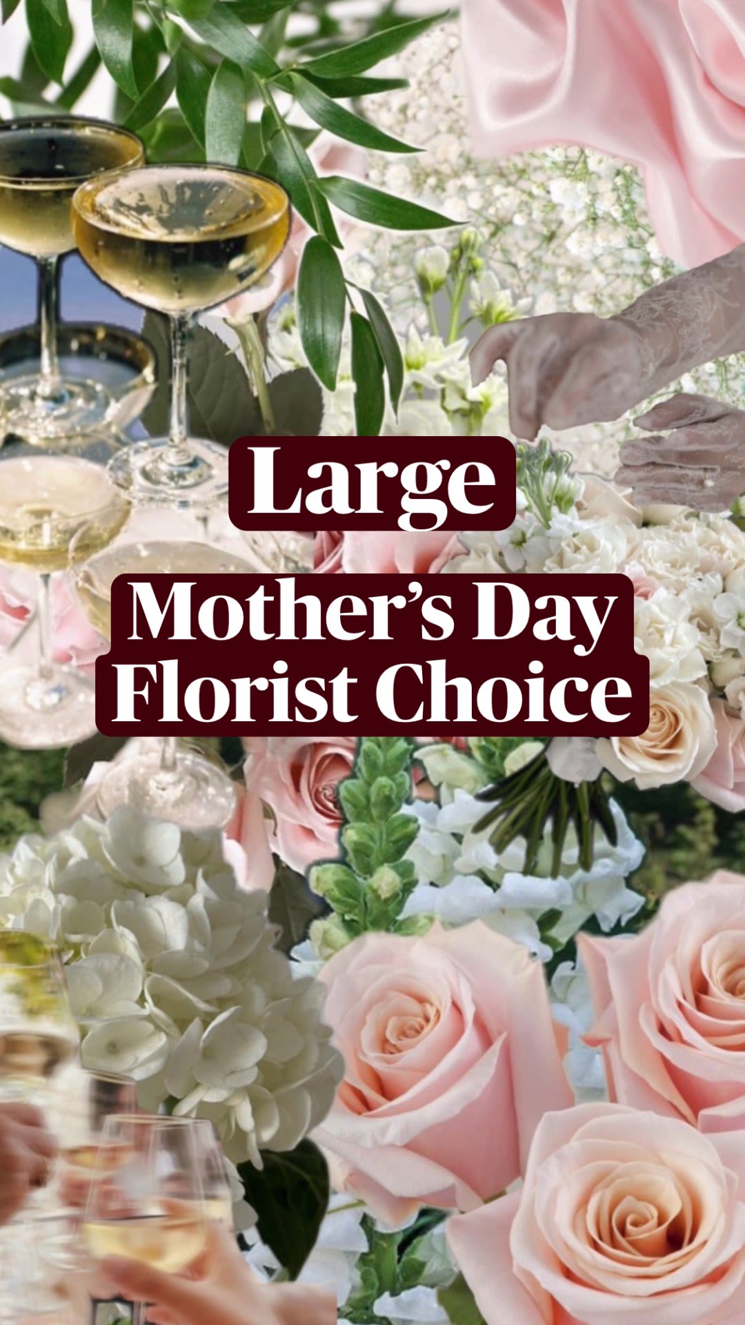 LARGE- Mother's Day DESIGNERS CHOICE  - Having a hard time picking out something for that Mother Figure in your life?  This option is for you! Leave it up to our designers to create a one of a kind arrangement with a Mother's Day color pallet and vibe in a vase!  This option is what our designers HIGHLY recommend.