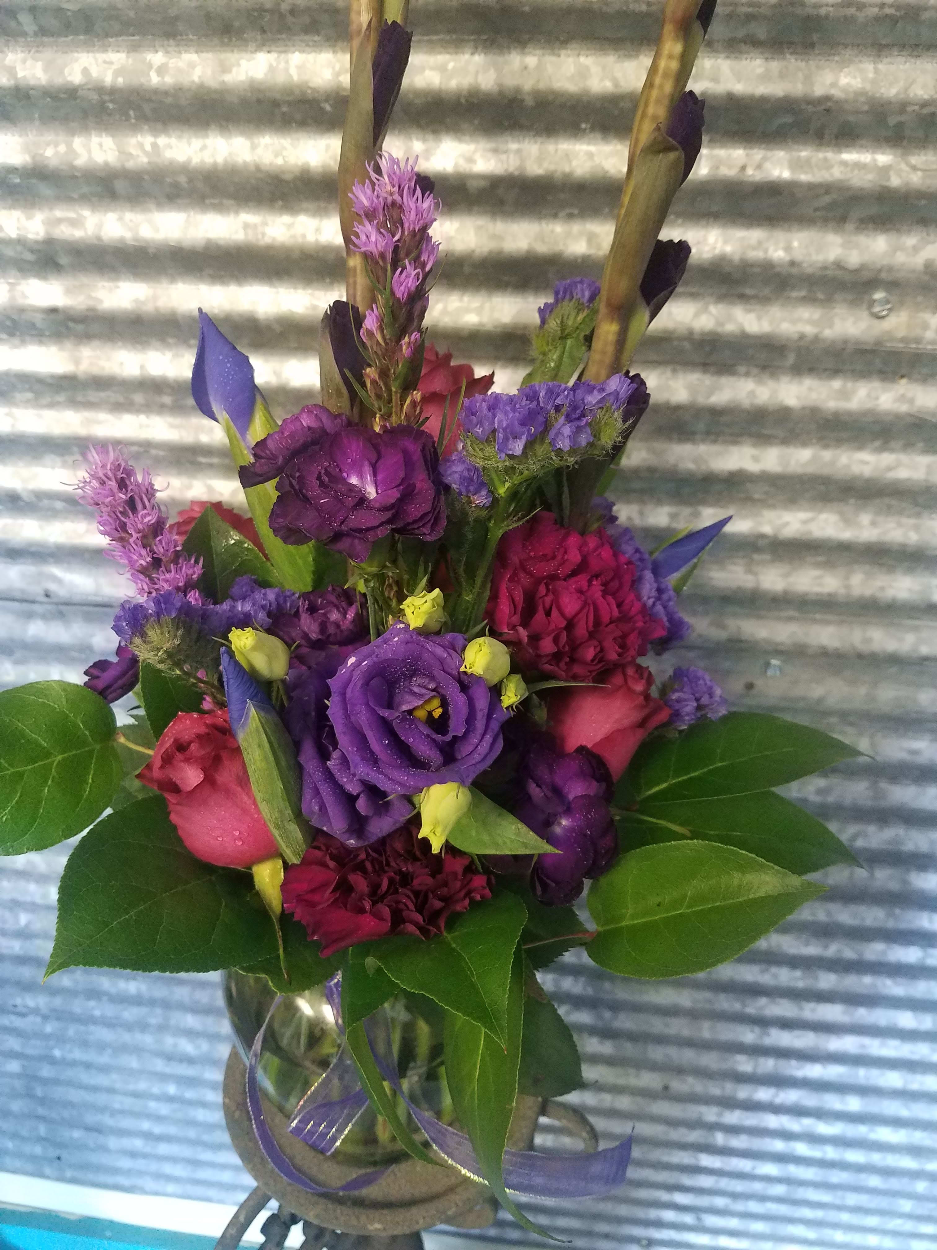 Purple hazy day  - Great mix of seasonal Purple flowers 