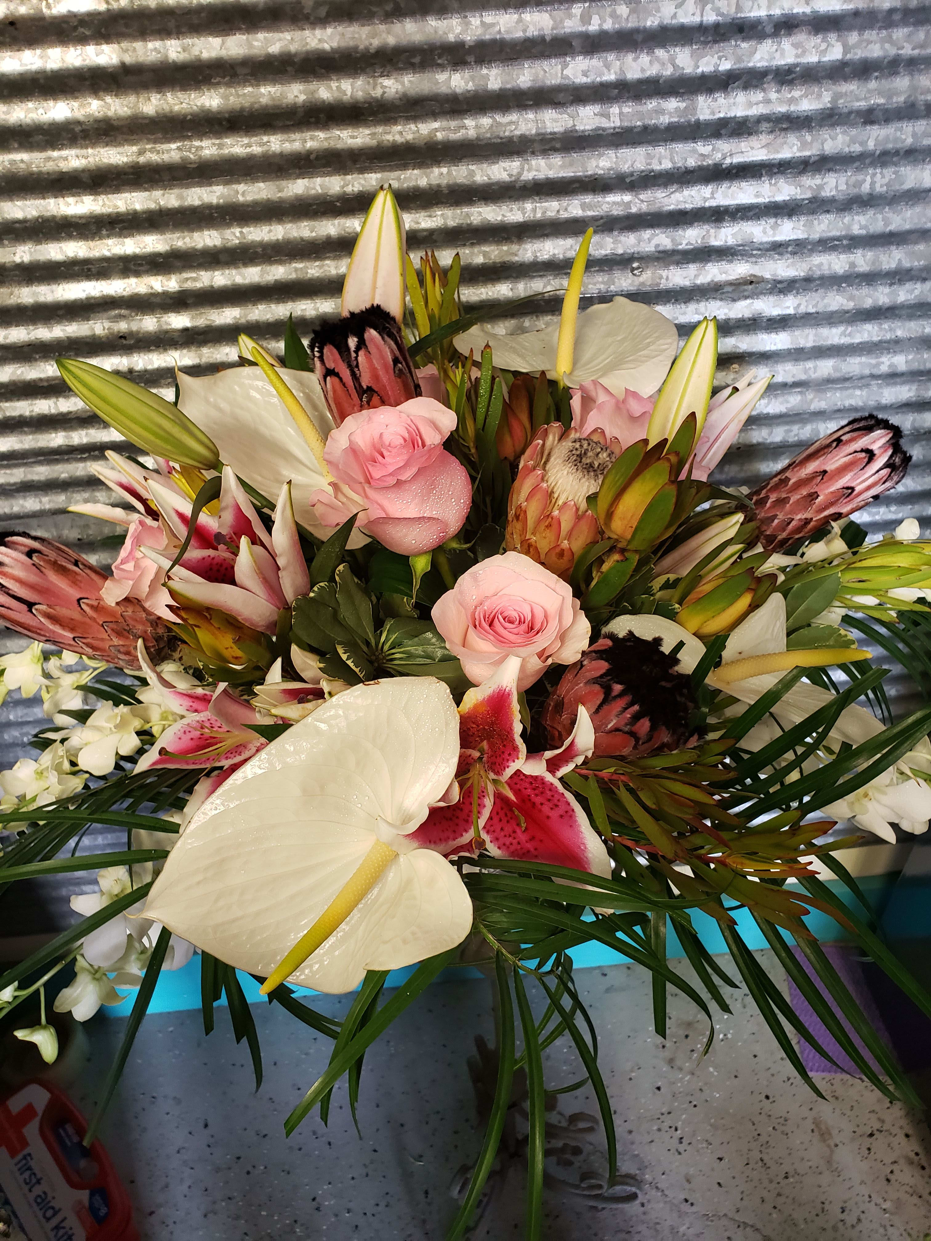 Tropical Love  - Show your love for the Tropics with this beautiful mix of Tropical flowers 