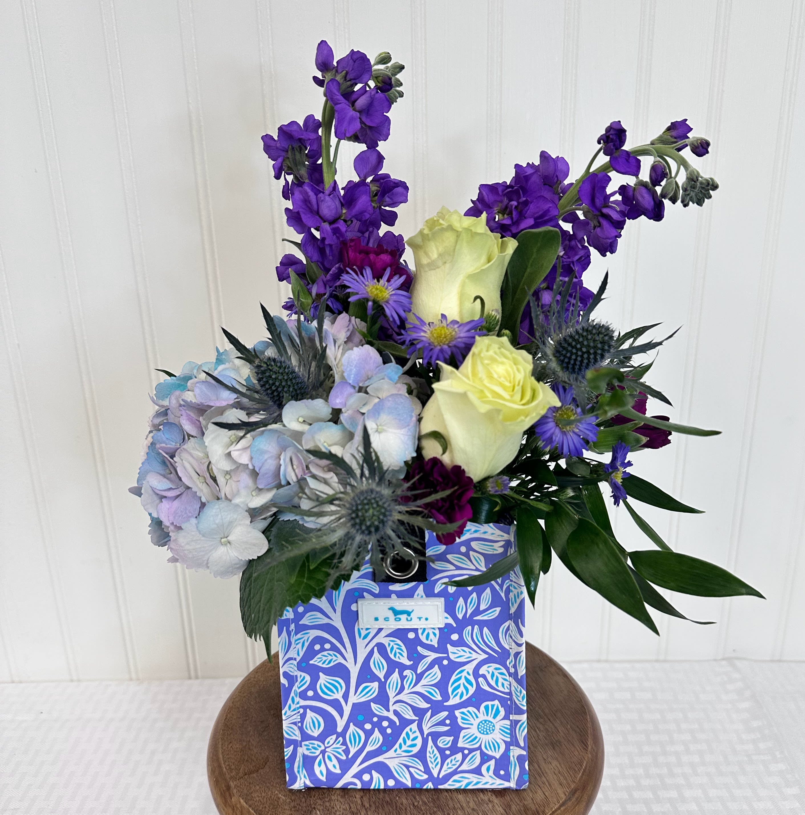 The Ashley - Mother's Day Arrangement created in a reusable, waterproof, Scout Bag. These Viral TikTok bags are 5 inch x 5 inch and perfect for Mom.