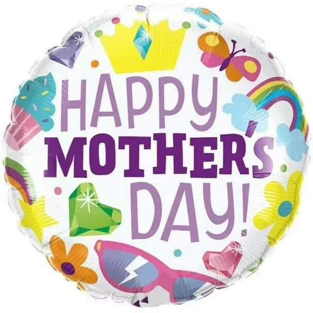 Mother's Day Mylar Balloon - A festive Mother's Day mylar balloon. Style may vary from photo. 