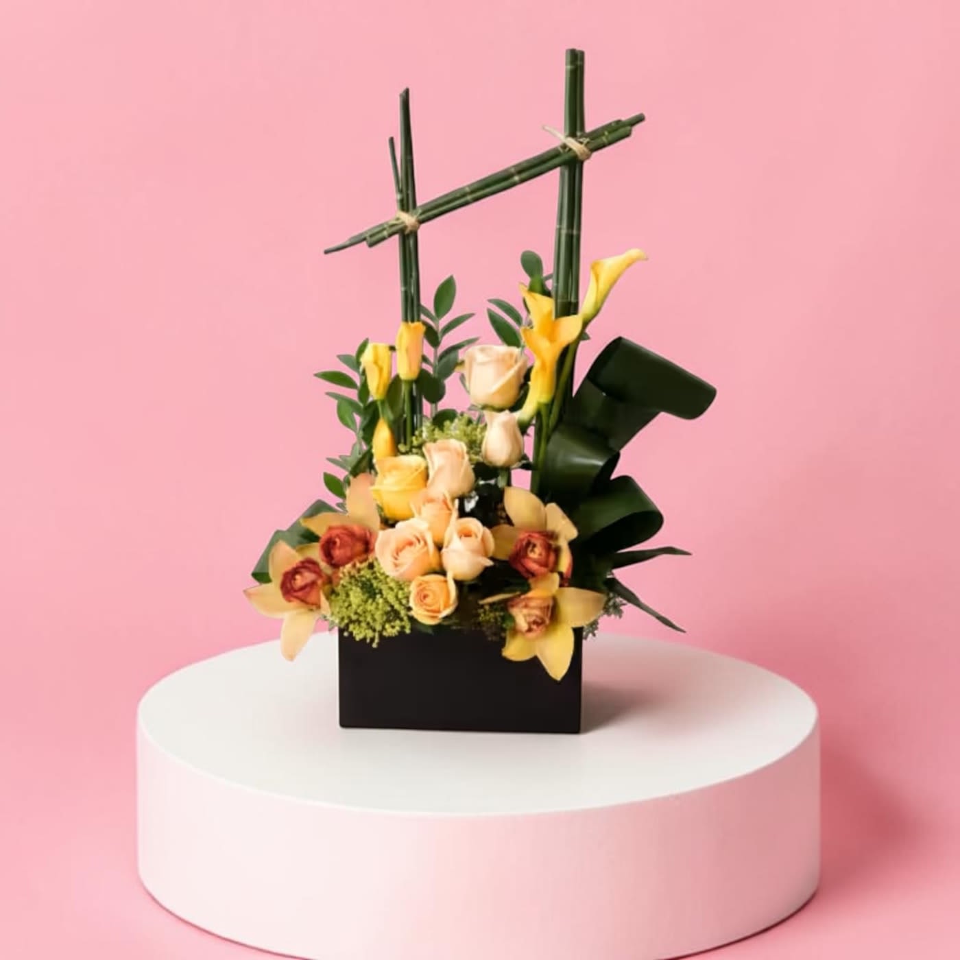 Trellis of Flowers - Please allow 2 day lead time. This picture is a general depiction of the piece. We will use fresh flowers on hand to create the same look and feel.