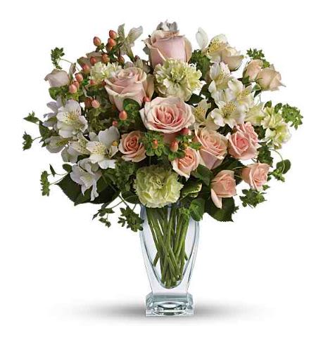 Anything for You Flower  -  Pet Friendly? NO . This arrangement includes hydrangea, alstroemeria, and hypericum berries, which can cause upset if chewed by household pets. Keep out of reach; avoid homes with curious cats or dogs who nibble plants.   Human Allergy Note No major allergy-triggering flowers noted. This mix is generally low-pollen and suitable for most indoor spaces.   Care &amp; Longevity Trim stems 1 inch at an angle and place in fresh, clean water. Change water every 2 days, keep away from direct sun, heat, and vents, and remove any fading blooms as they appear.  This helps the roses and hydrangea stay fresh longer.   Best Occasions &amp; Situations  Thank you / appreciation  Anniversary gesture  Congratulations on a new job or milestone  Birthday surprise  Get well wishes  Just-because gift to brighten someone’s day  New baby welcome  Summer host gift  Why Customers Love It Balanced color palette that feels soft, romantic, and gift-ready Full, rounded shape with premium focal roses for instant impact Versatile for many occasions from romance to thank-you Fresh selection hand-arranged for quality and presentation Easy-care mix that performs well in a vase