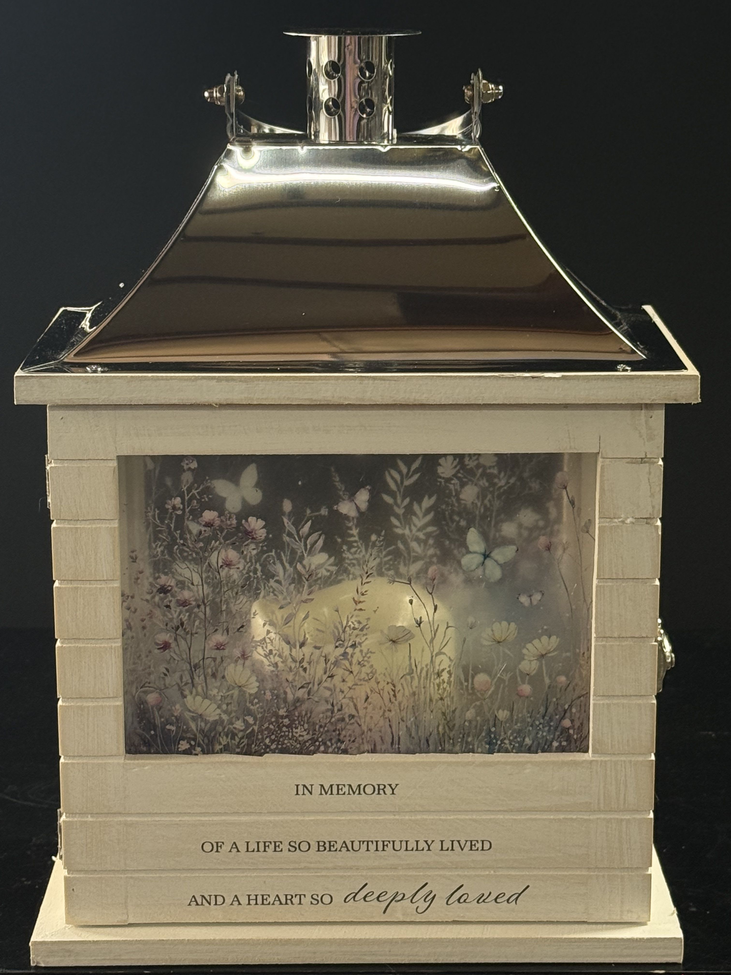 In Memory Lantern - "In memory of a life so beautifully lived and a heart so deeply loved"