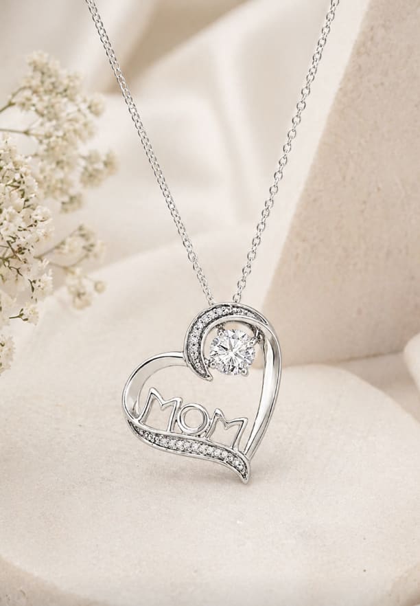 Mom Necklace  - A simple, meaningful piece she’ll treasure every day.  Delicate and timeless, this necklace is the perfect reminder of just how loved she is — made to be worn long after Mother’s Day has passed.  Thoughtful, beautiful, and easy to gift… just like her