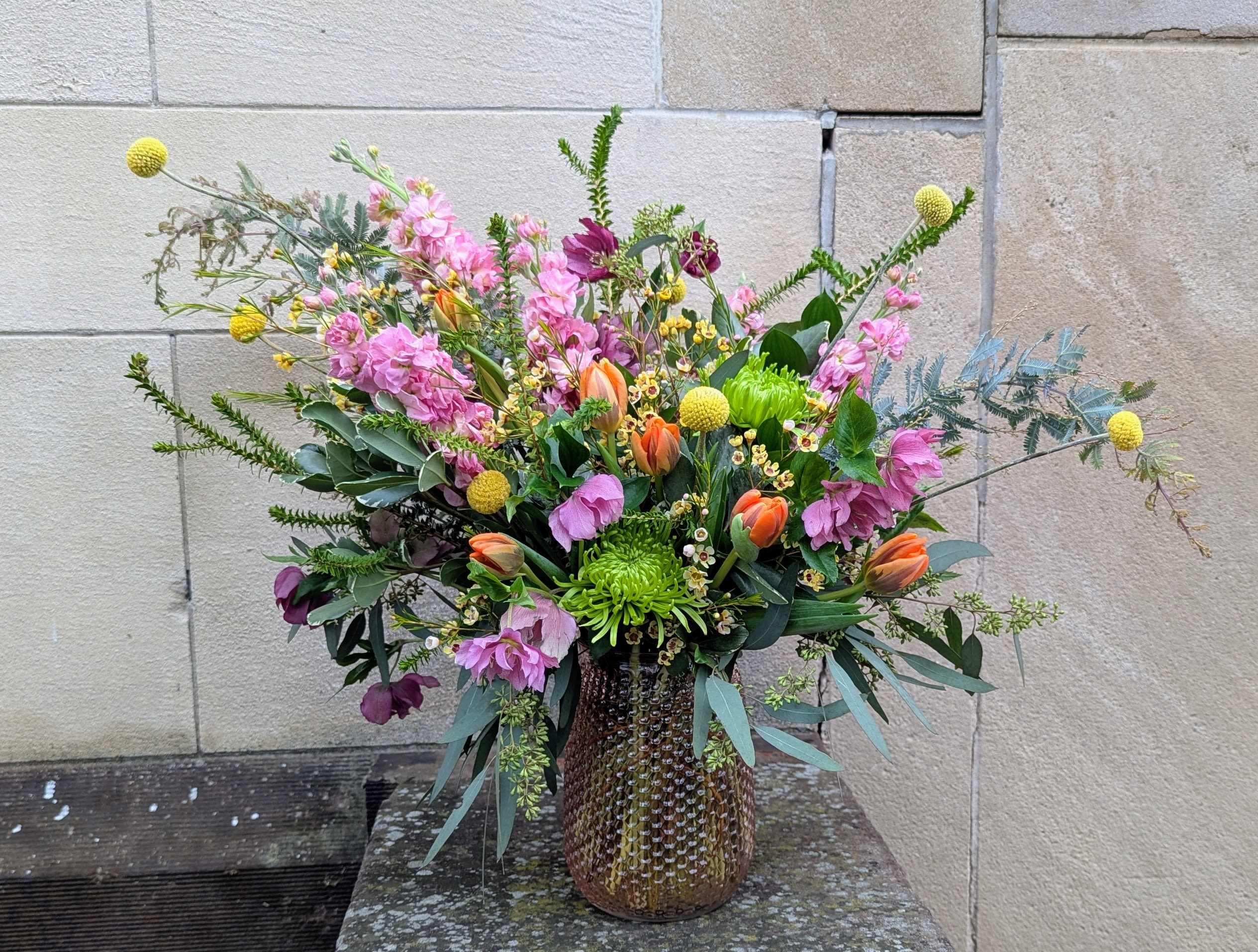 Blush &amp; Blossom  - Spoil mom with an abundant collection of spring blooms.  Subject to seasonal availability, substitutions, if needed, maintain the same shape and style. 