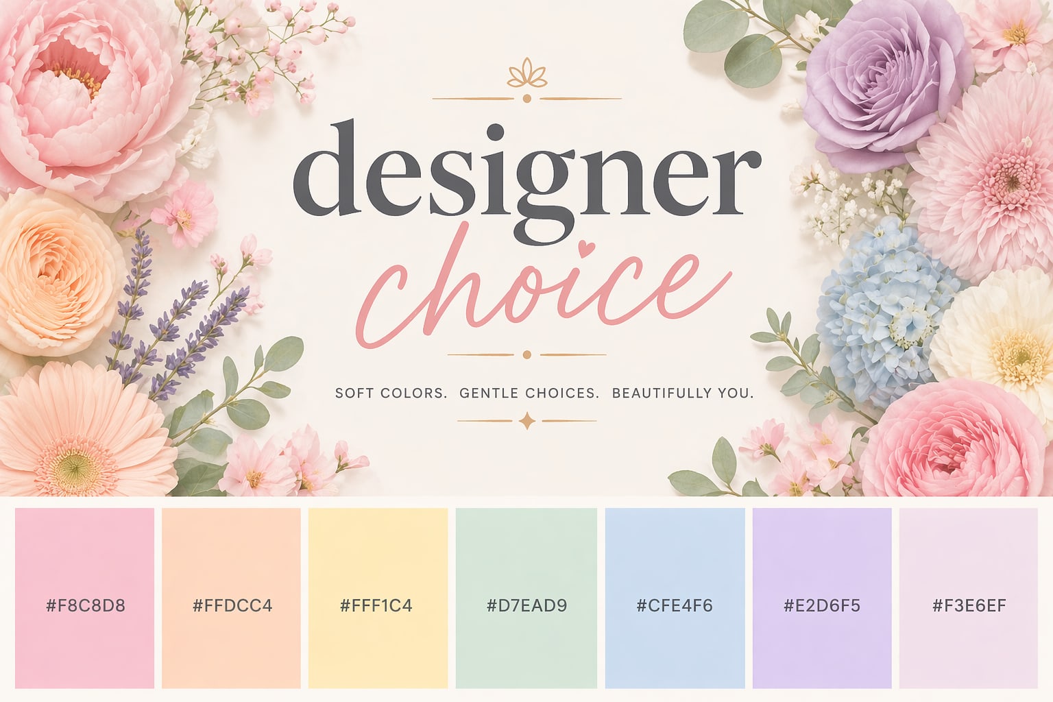 Designer's Choice - Soft colors -Large - Soft pastel blooms in blush, peach, and lavender make an immediate, romantic impression - a large designer's choice arrangement perfect for Mother's Day, a birthday, or to let someone know you're thinking of them. This airy, feminine design frames the sentiment with a polished, decorative presentation that reads as both celebratory and quietly elegant for spring or everyday gifting.  Hand-selected roses, hydrangeas, daisies and seasonal filler flowers are arranged in soft pinks, creams, pale blue and purple tones to create a layered, textural bouquet. The composition is generous in scale - a large arrangement meant to fill a table or entryway - with rounded clusters of hydrangea for volume, rose and ranunculus focal blooms, and daisy accents for a cheerful touch.  Give the person you're celebrating a gift that feels thoughtfully composed and effortlessly lovely; she'll feel seen and cherished by the gentle color story and refined styling. Available in this large size for a prominent display - order by our delivery deadlines to ensure arrival on the day that matters.
