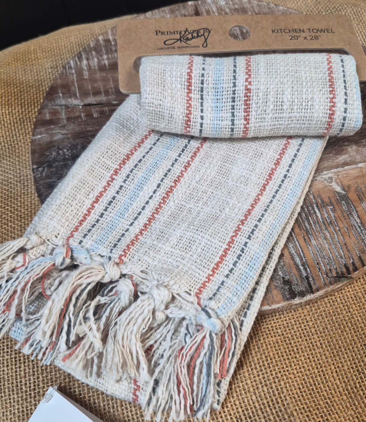 Striped Kitchen Towel - This striped towel adds a fun touch to any kitchen.