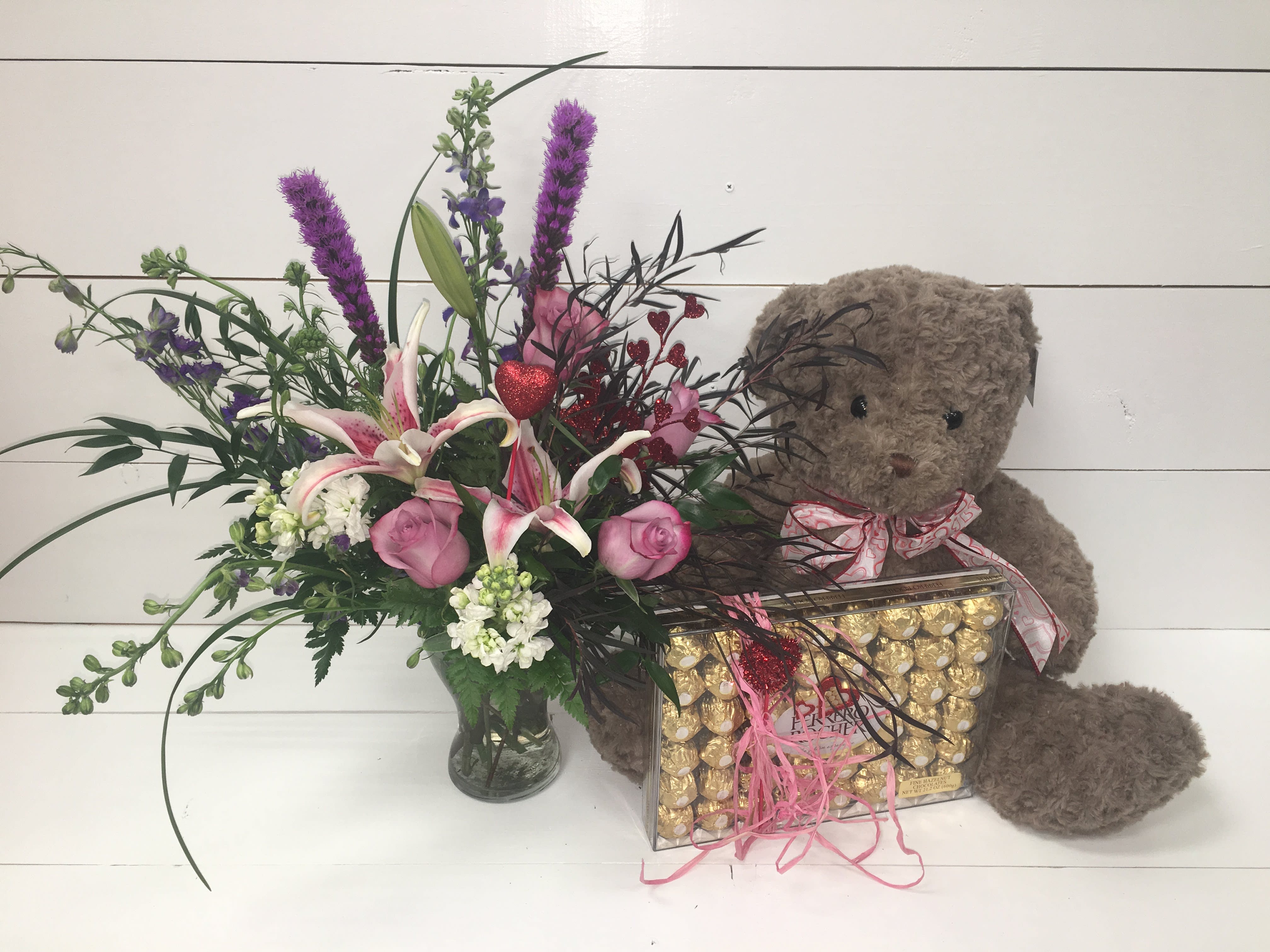 Roses, Lilies, Liatris, &amp; More plus More - Roses, Lilies, Liatris, Larkspur, Stock